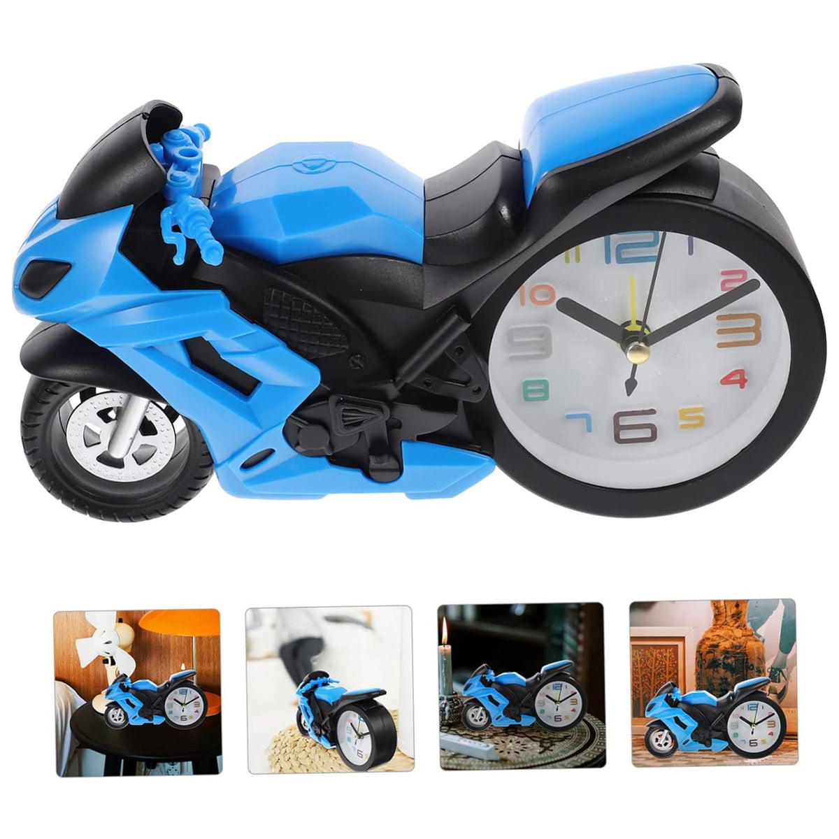 Fashioned Alarm Clock Novelty Retro Motorcycle