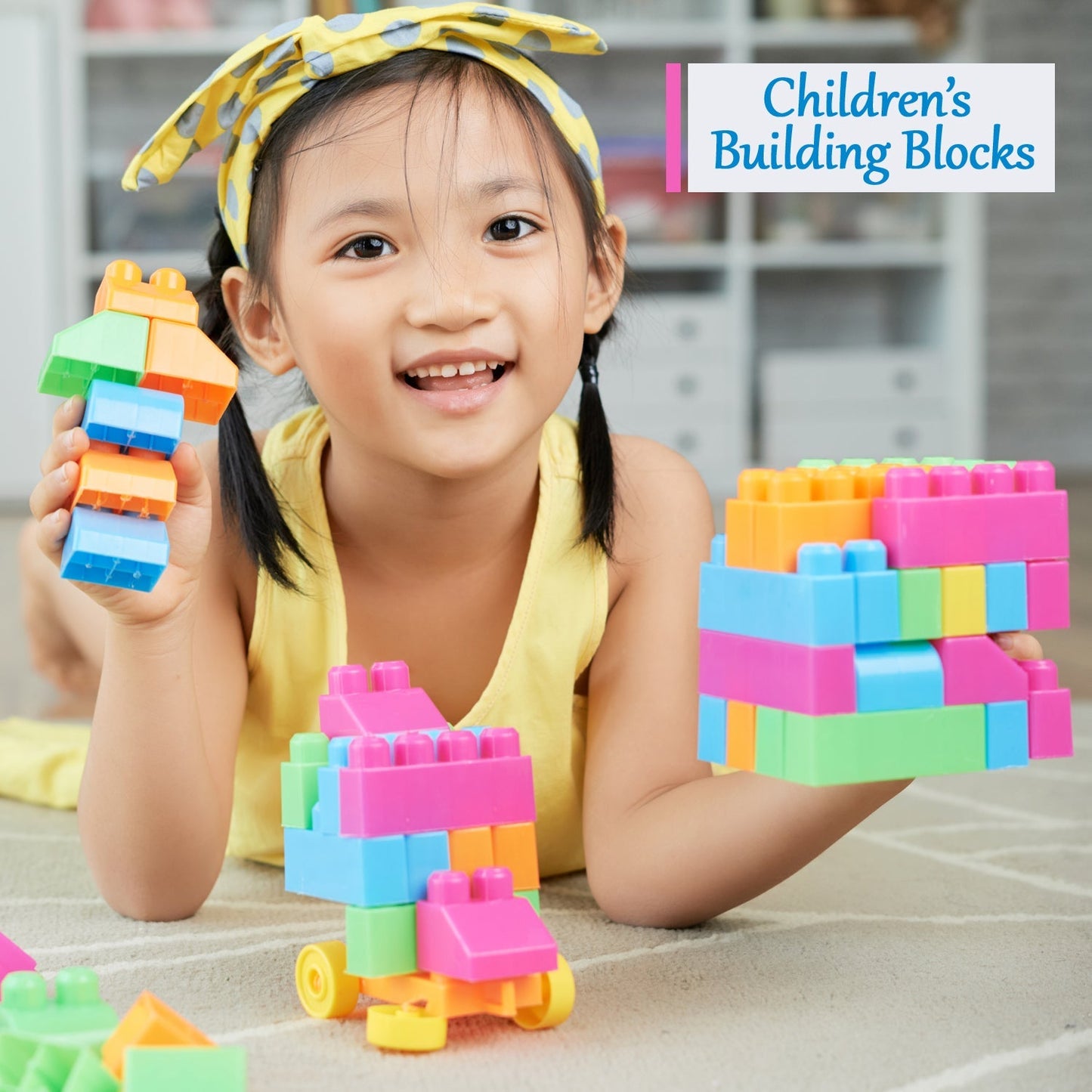 60-Piece Multicolor Building Blocks Set
