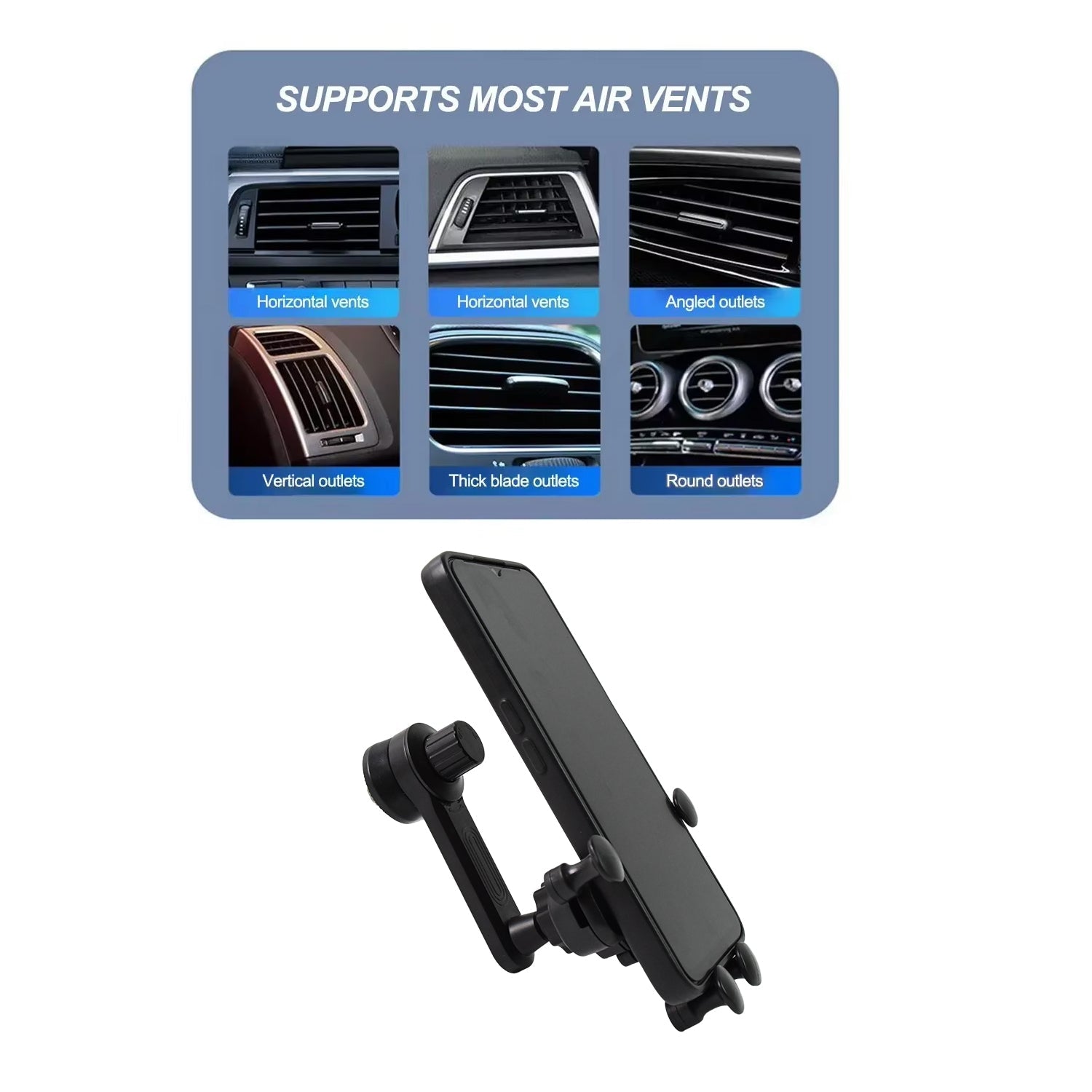 Rotating Phone Vent Mount