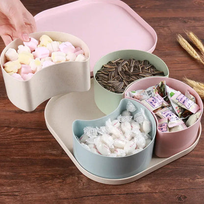 Rotating Compartment Candy Box