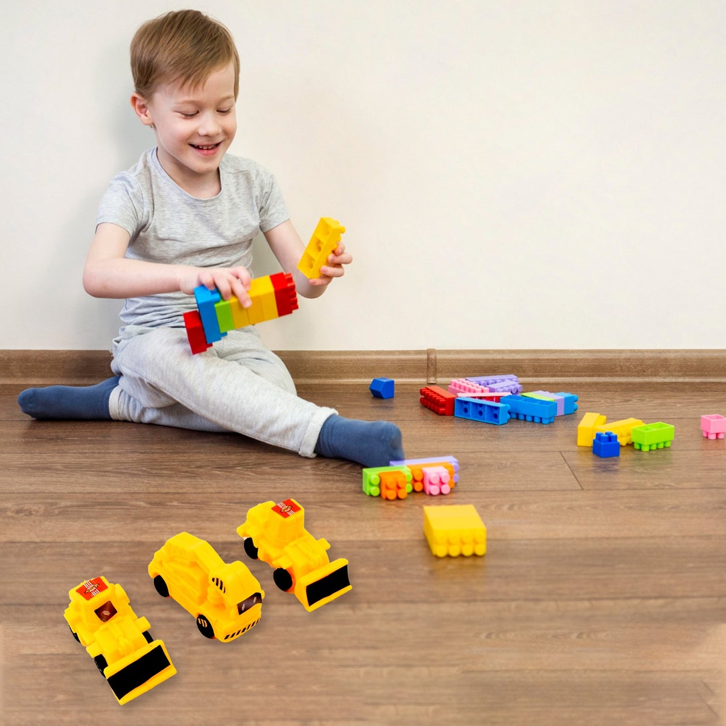 Construction Toy Car Set