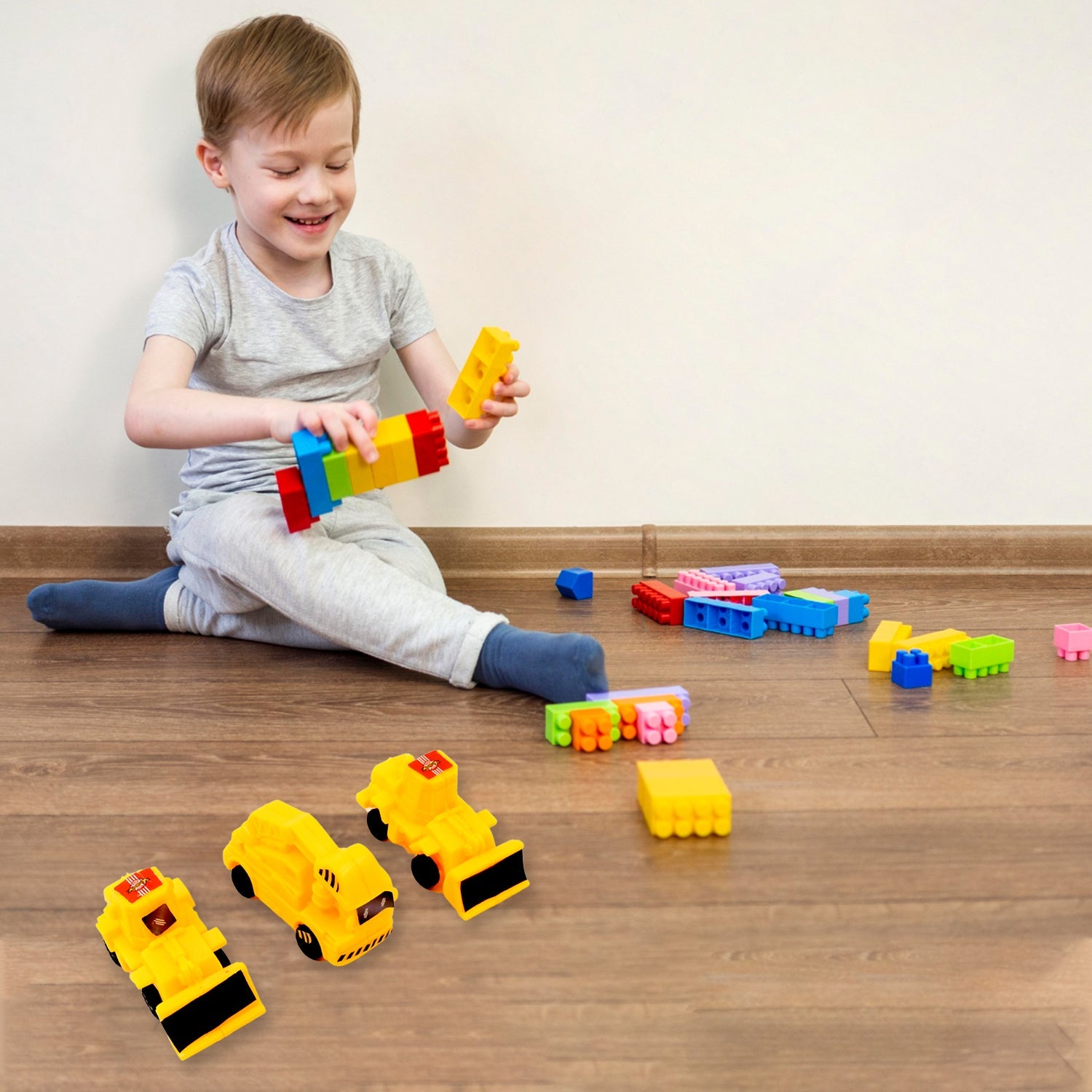 Construction Toy Car Set