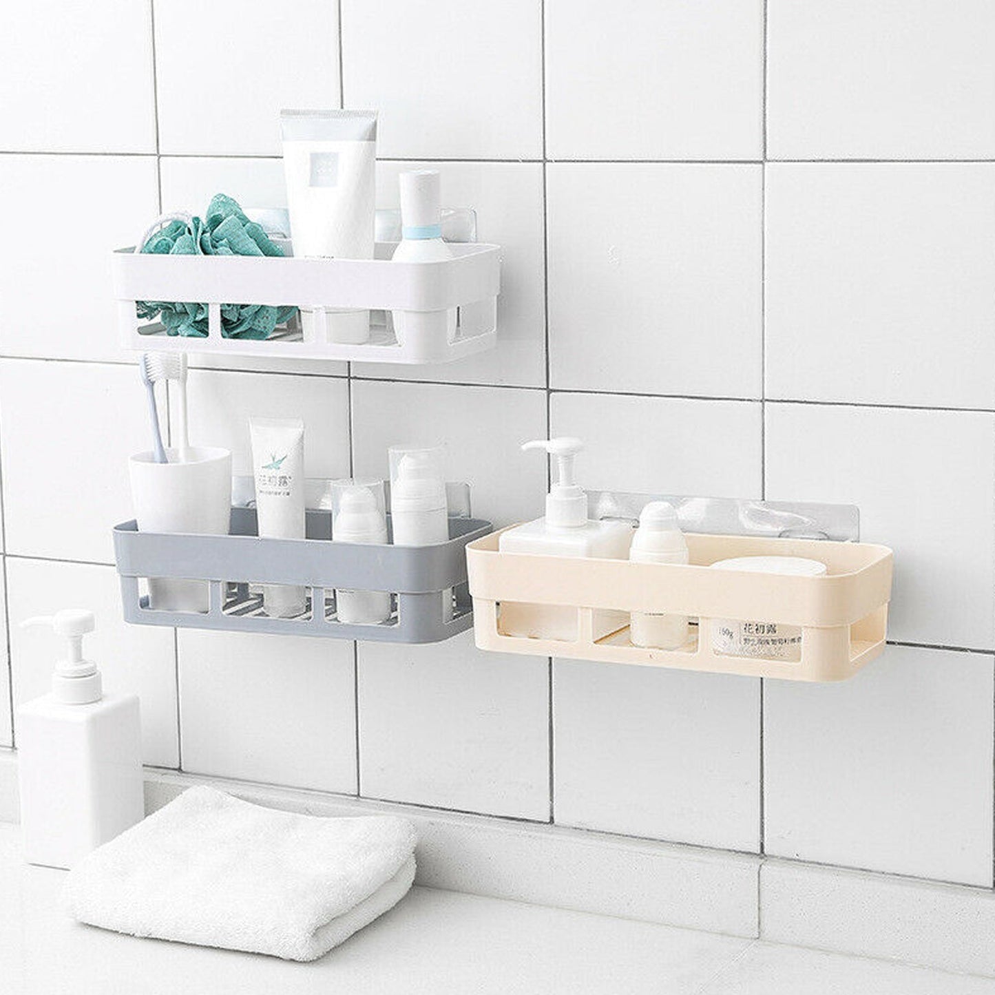 Corner Shower Caddy with Suction Cups