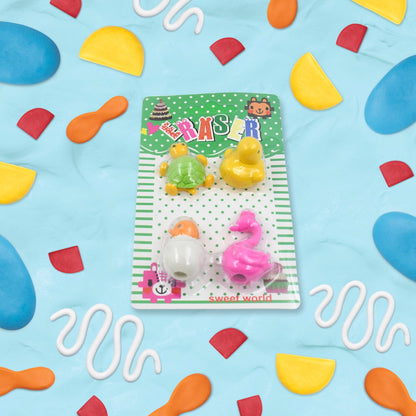 Colorful Fancy Eraser Set