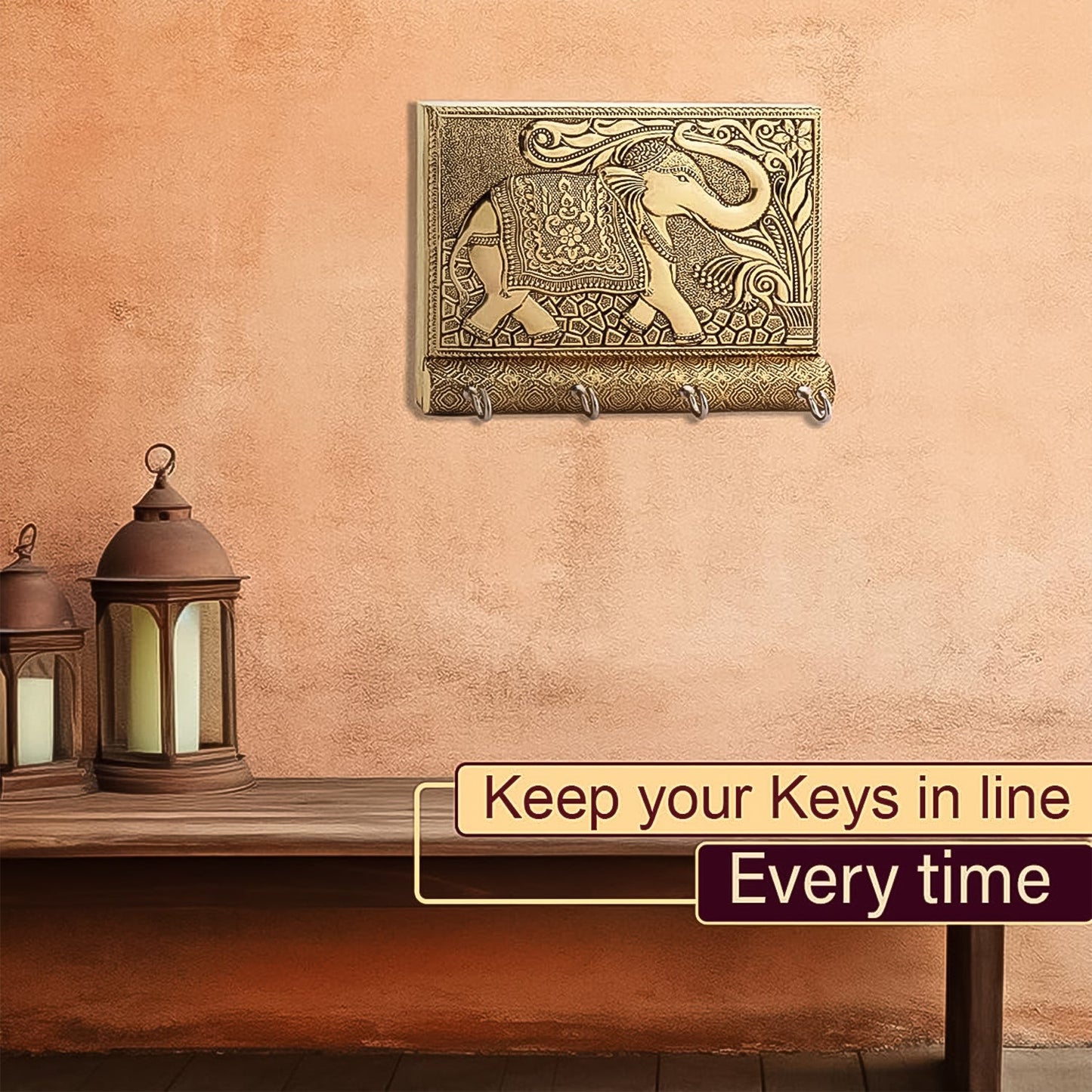 Wooden Key Holder for Home Decor