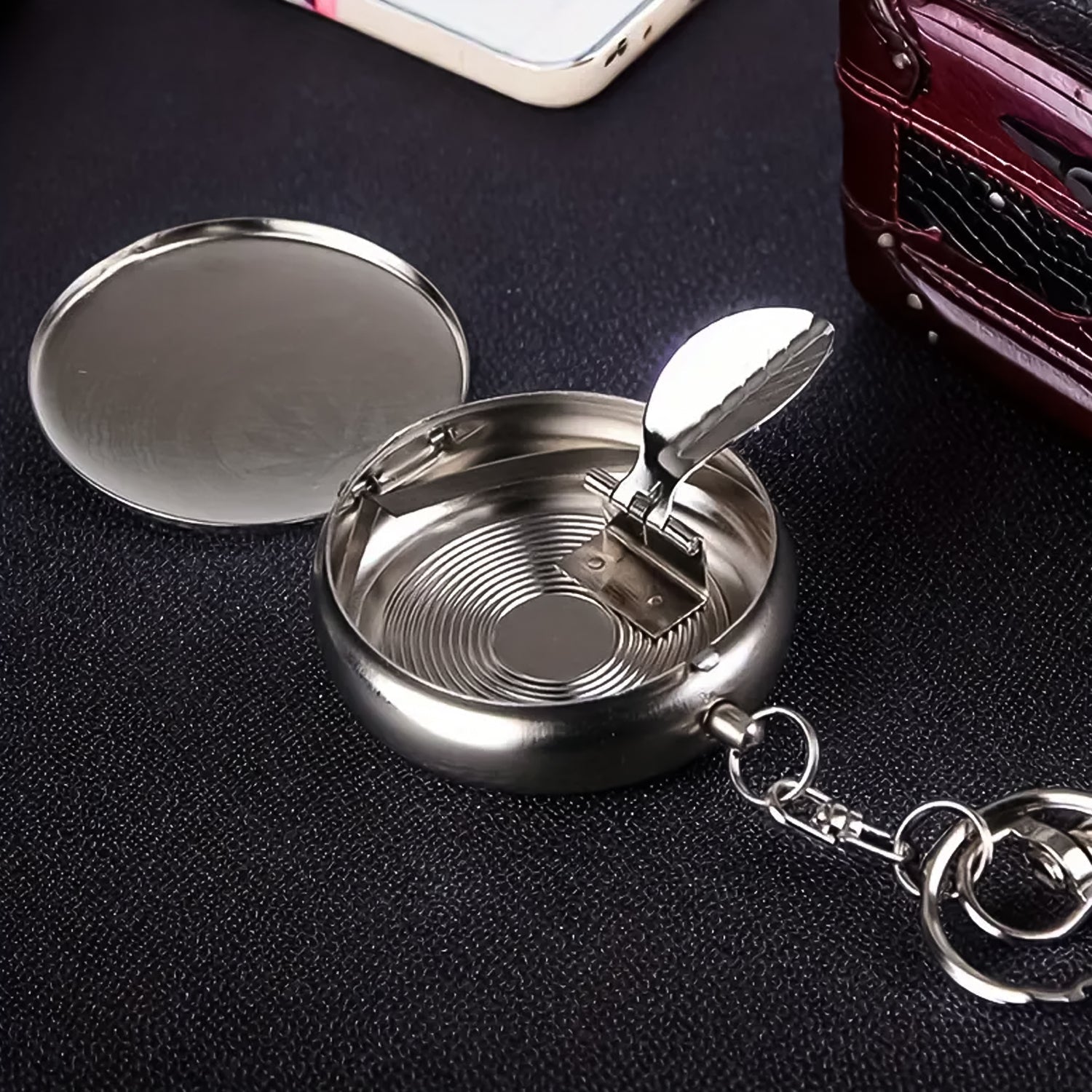 Mini Pocket Ashtray Keychain