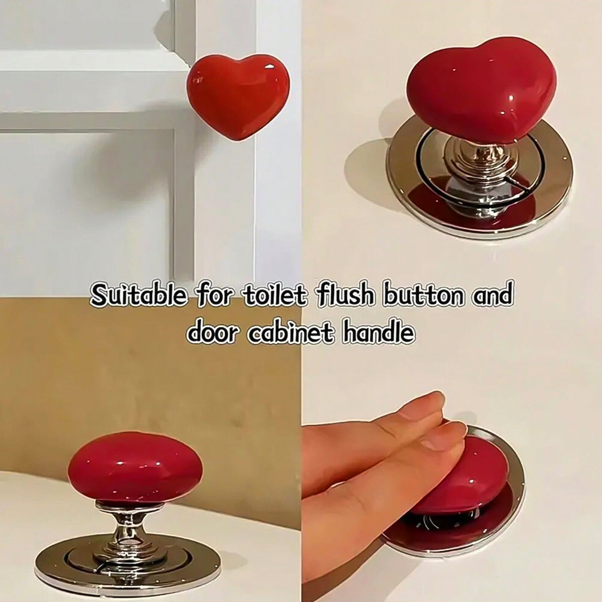 Elegant Heart Cabinet Knob