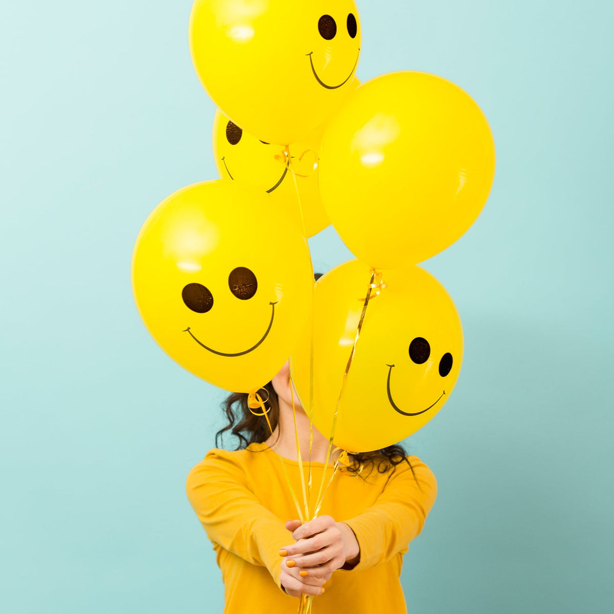Smiley Print Party Balloons
