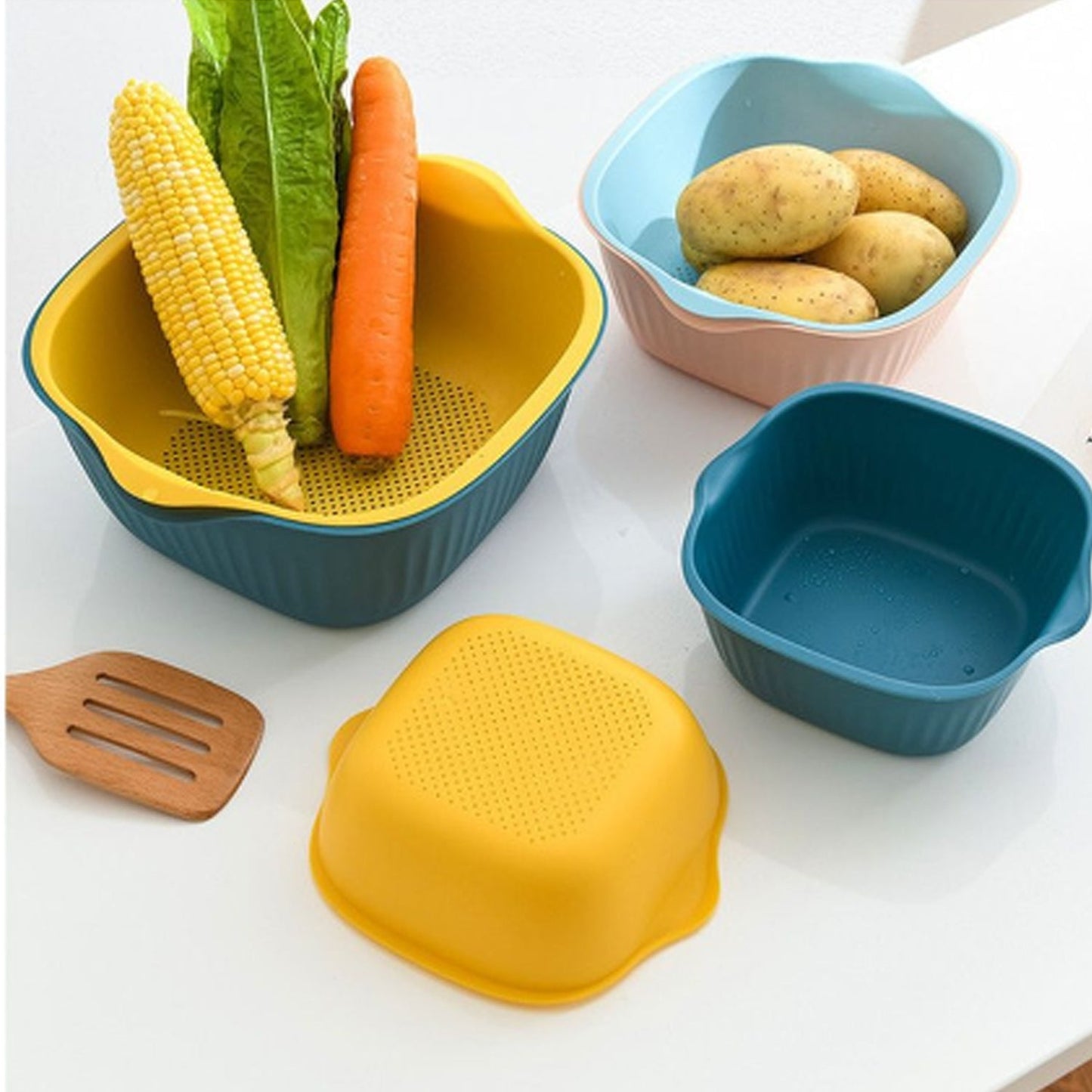 Dual-Use Washing & Strainer Bowl