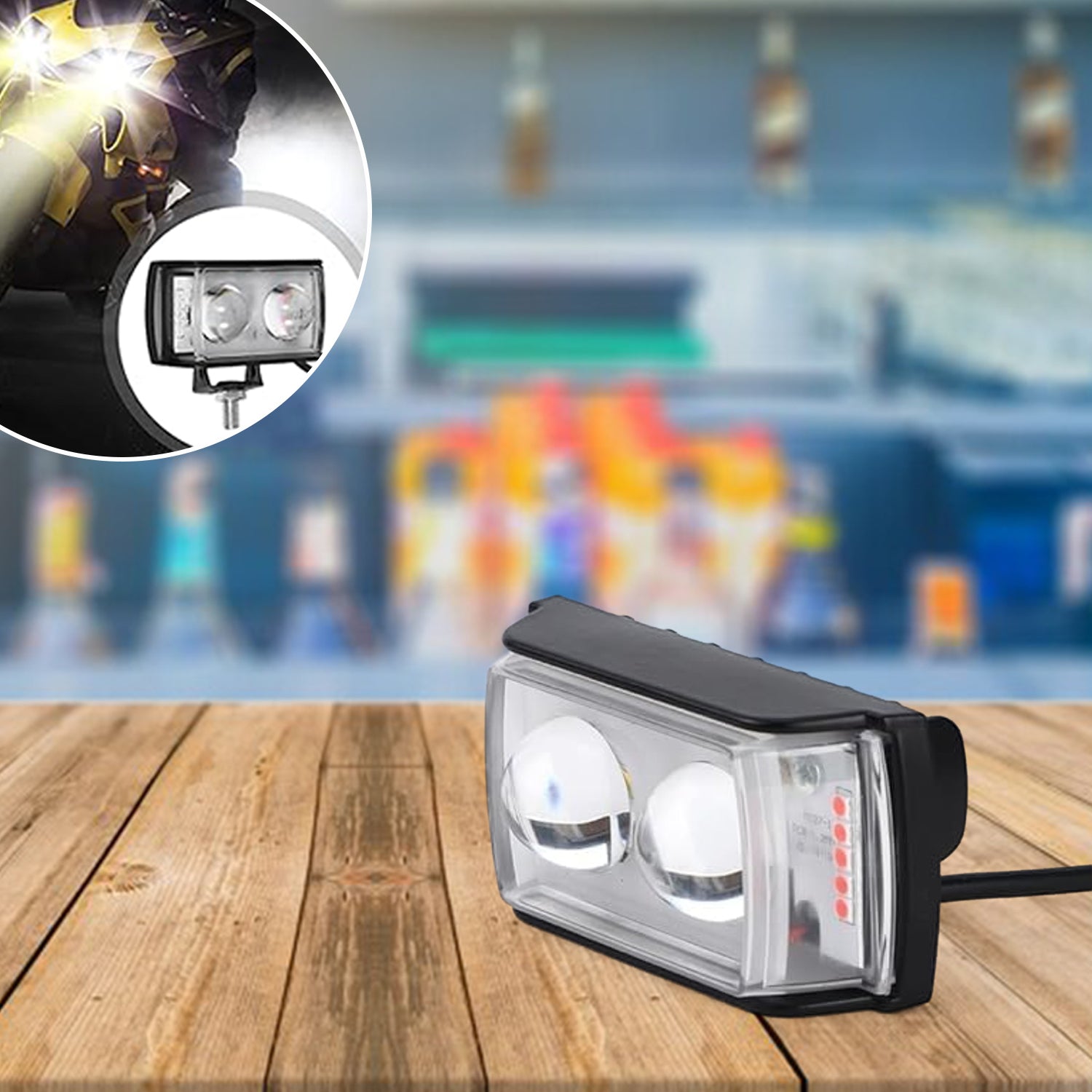 6 Mode Led Spotlight Universal Mini Fog Light