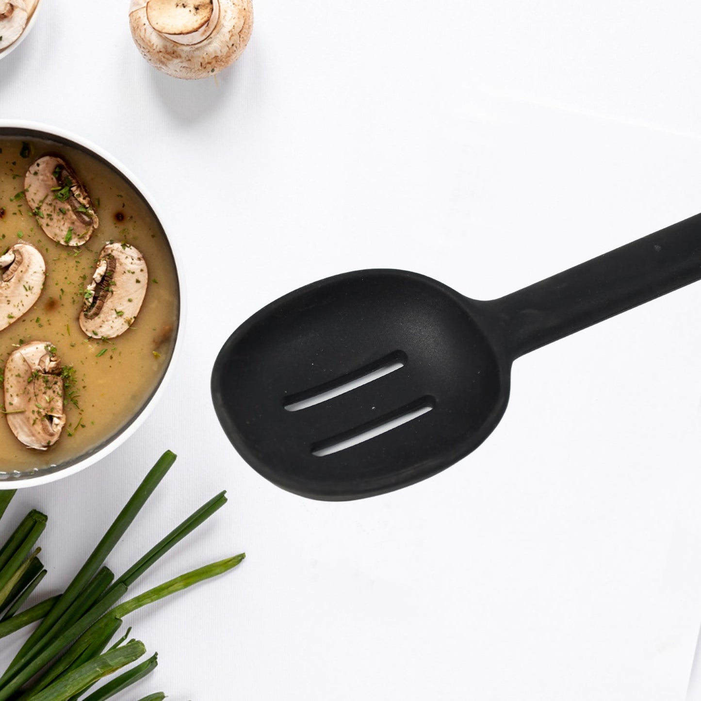Silicone Non-Stick Heat Resistant Spoon (1 Pc)