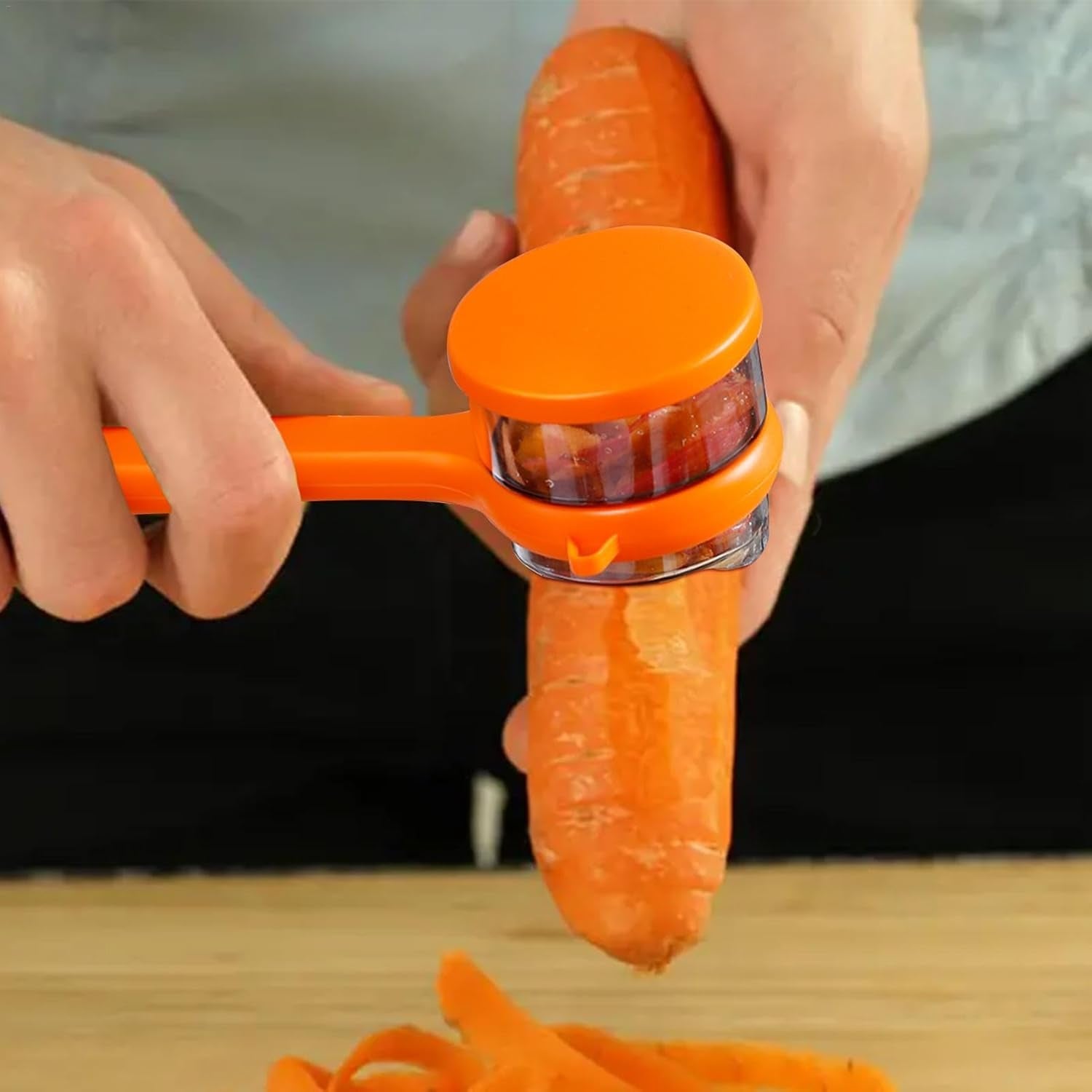 Peeler with Container