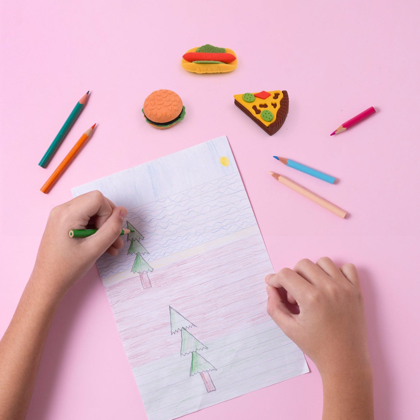 Fancy Food Colorful Erasers
