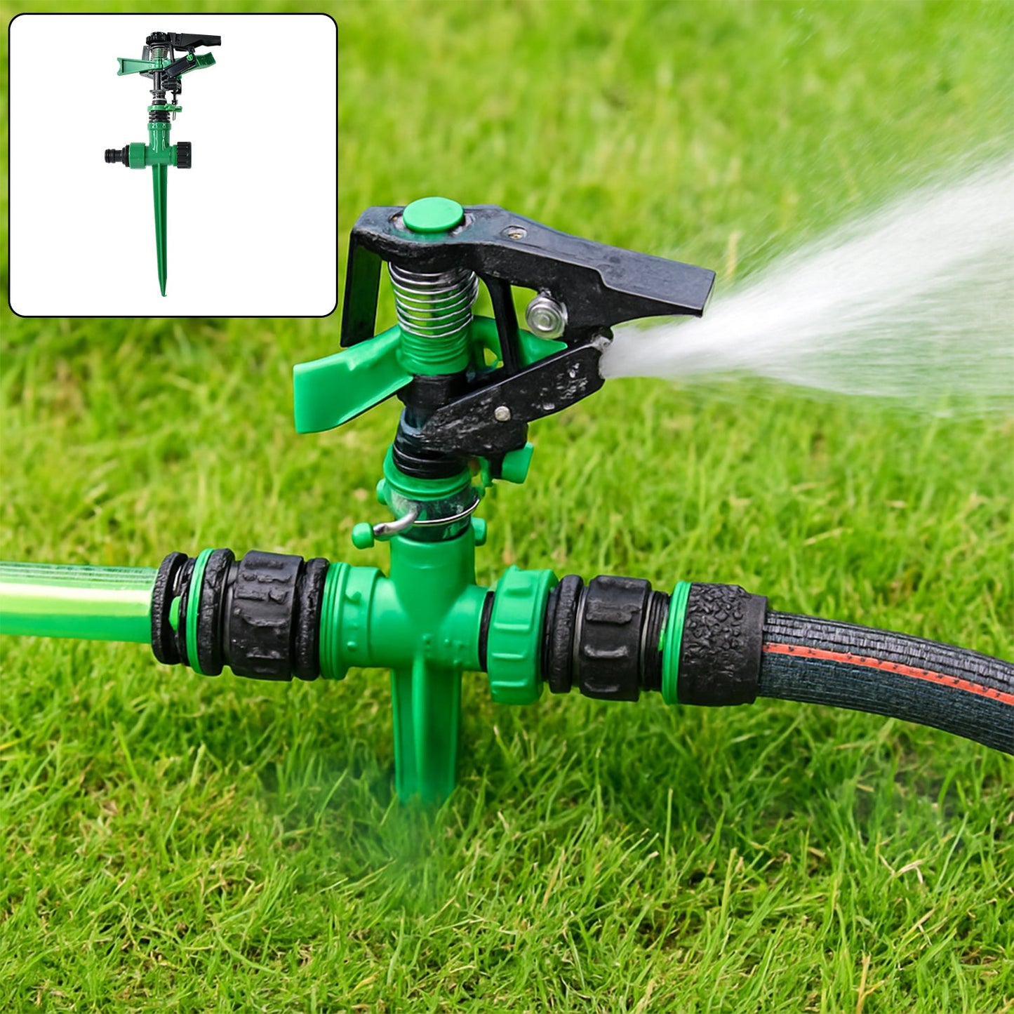 360-degree Rotating Garden Sprinkler