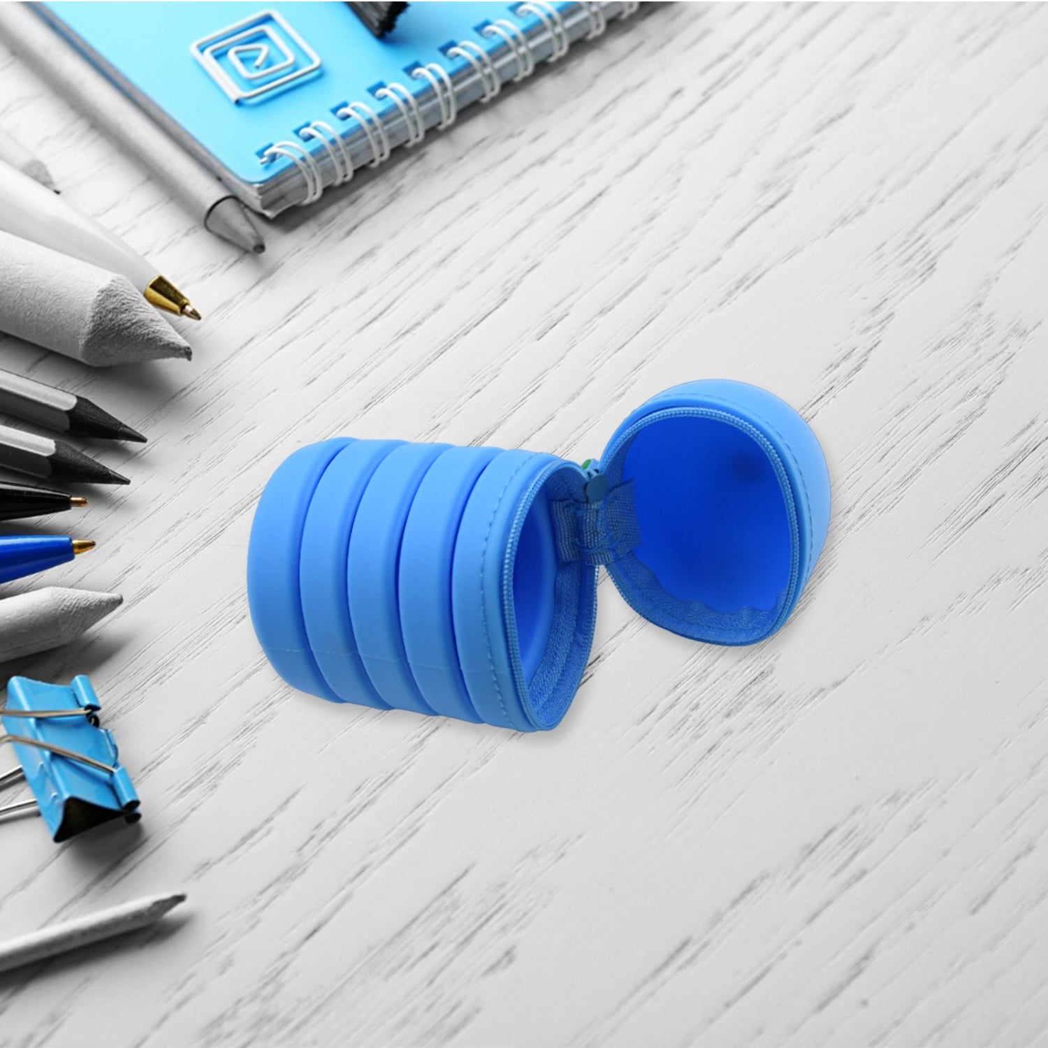 Silicone Expandable Pencil Case