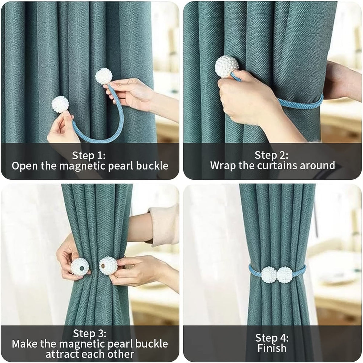 Magnetic Curtain Tiebacks