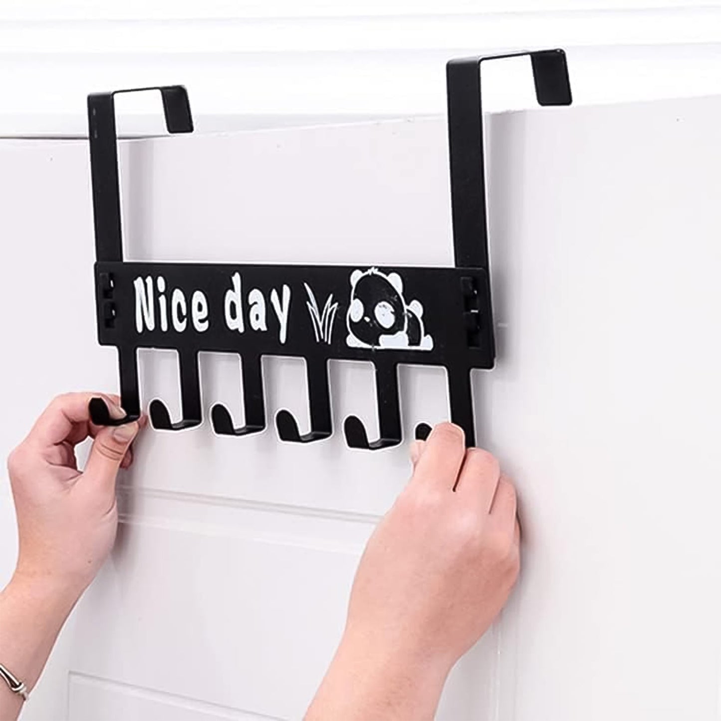 Heavy-duty Carbon Steel Door Hook Hanger Rack