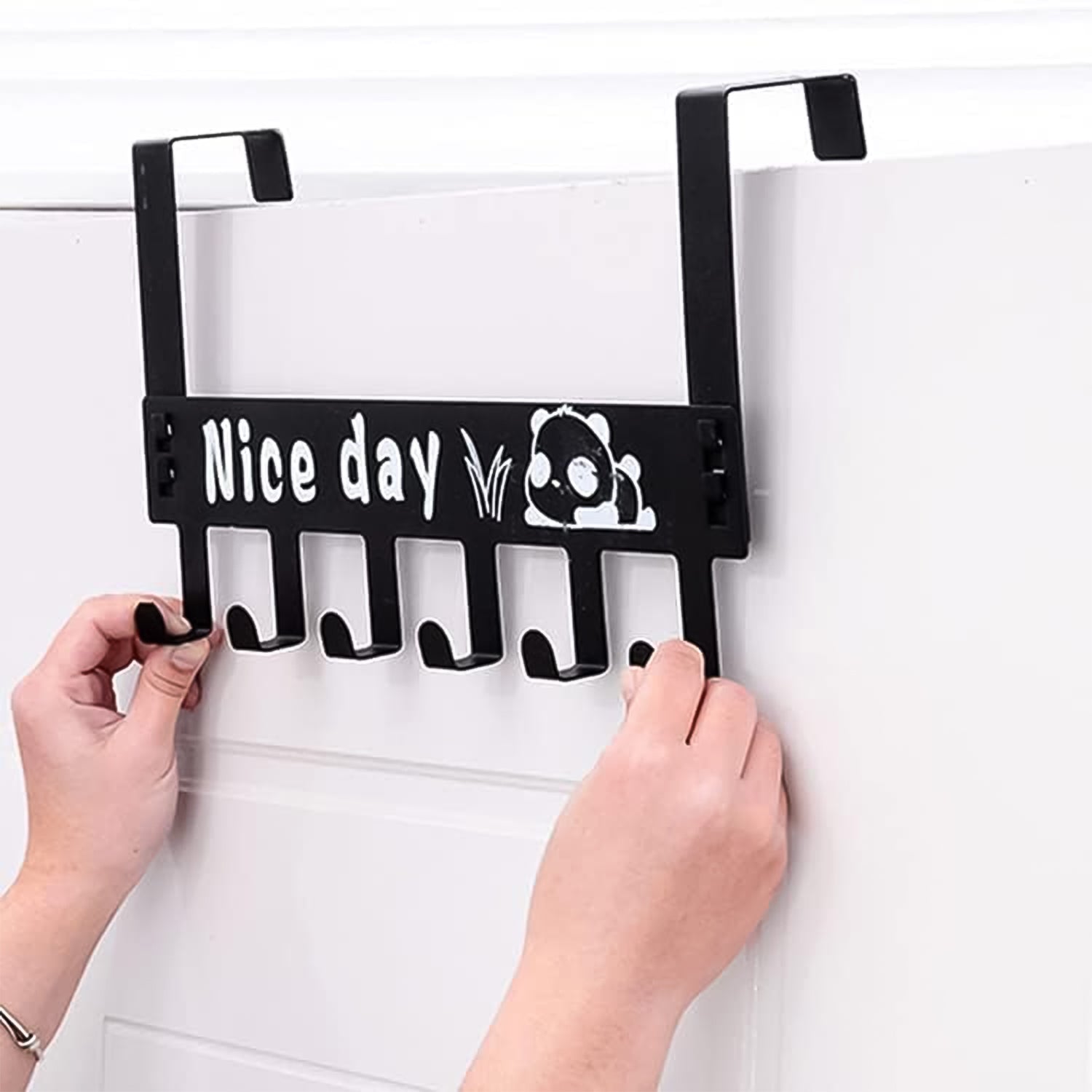 Heavy-duty Carbon Steel Door Hook Hanger Rack