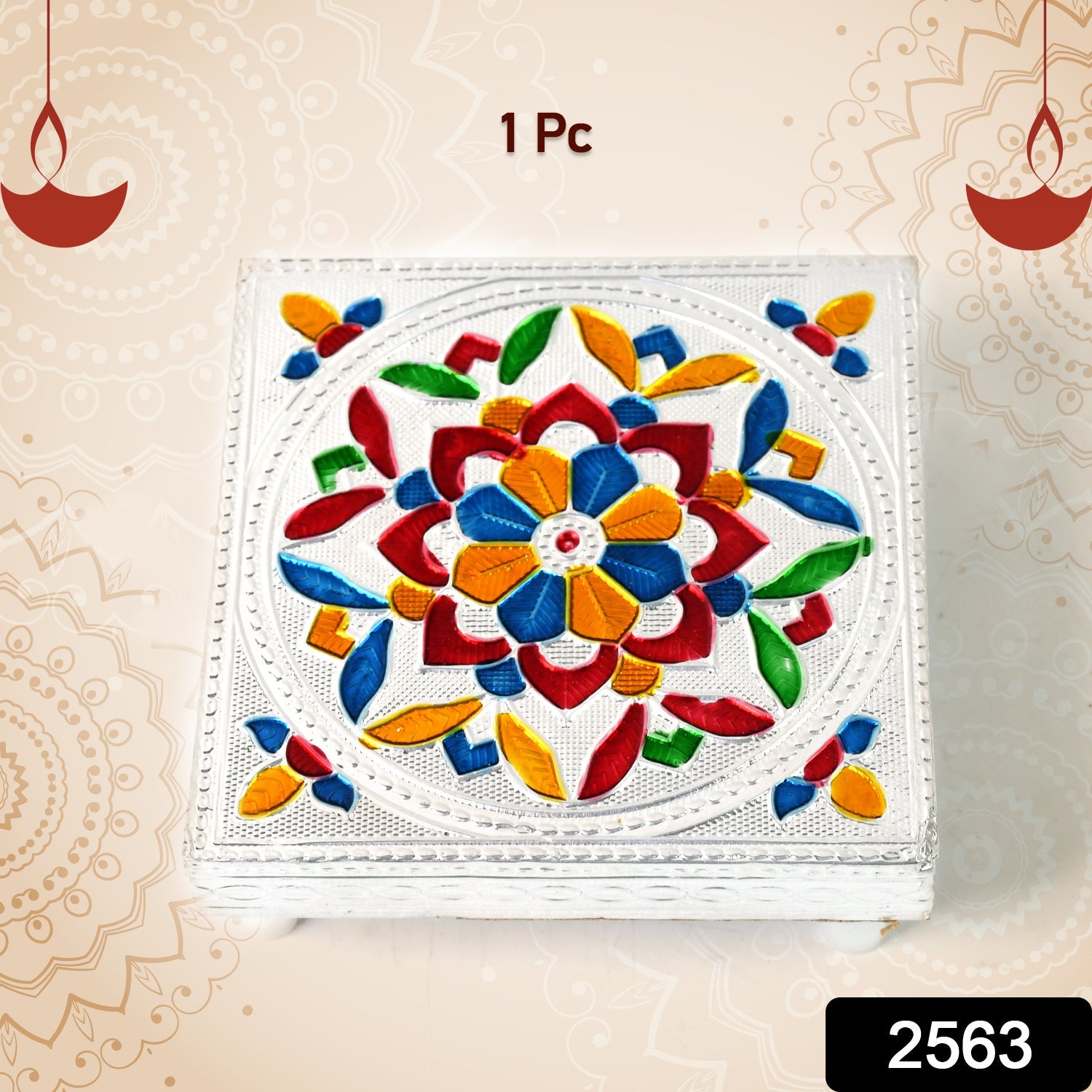 Wooden Meenakari Chowki