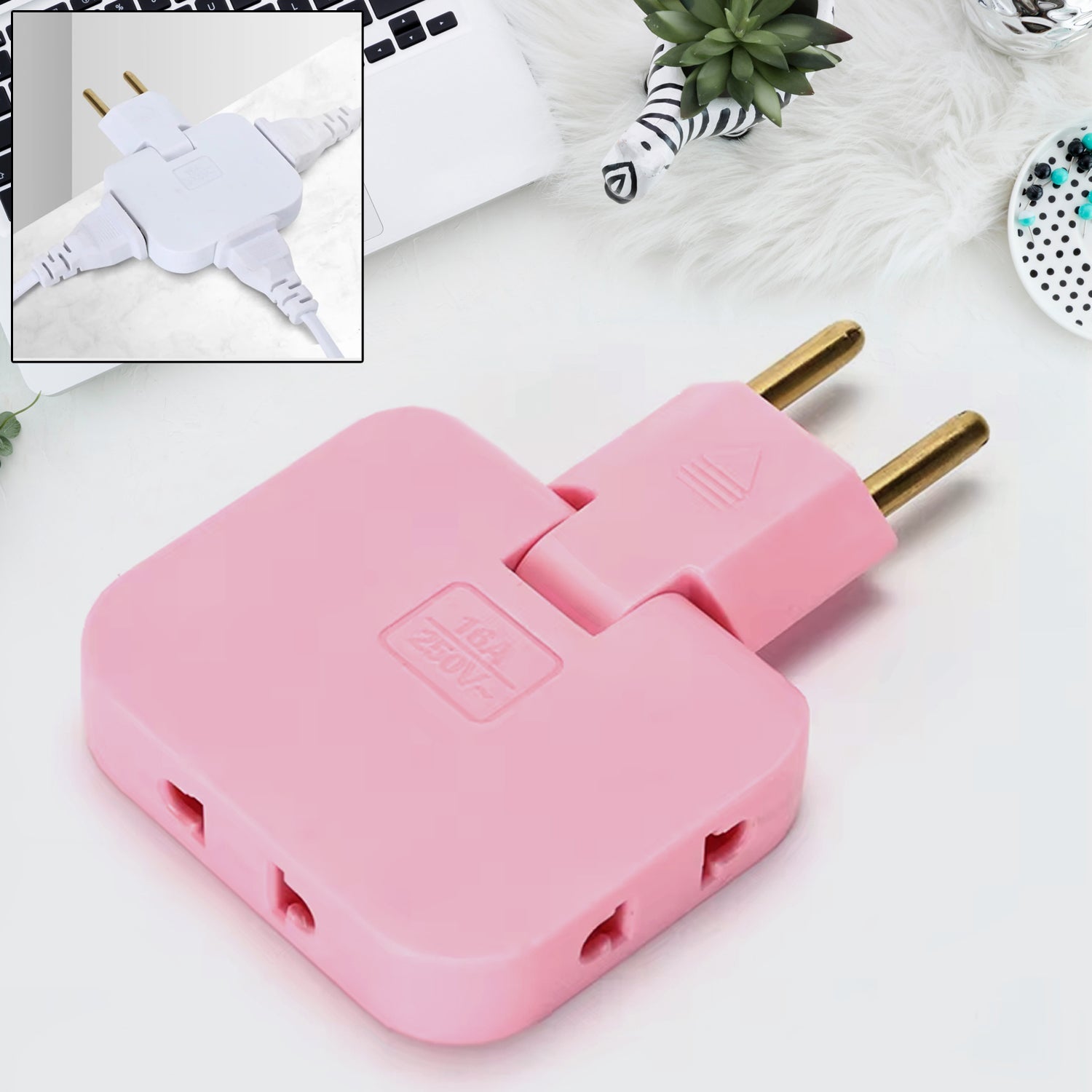 3-in-1 Foldable Power Adapter