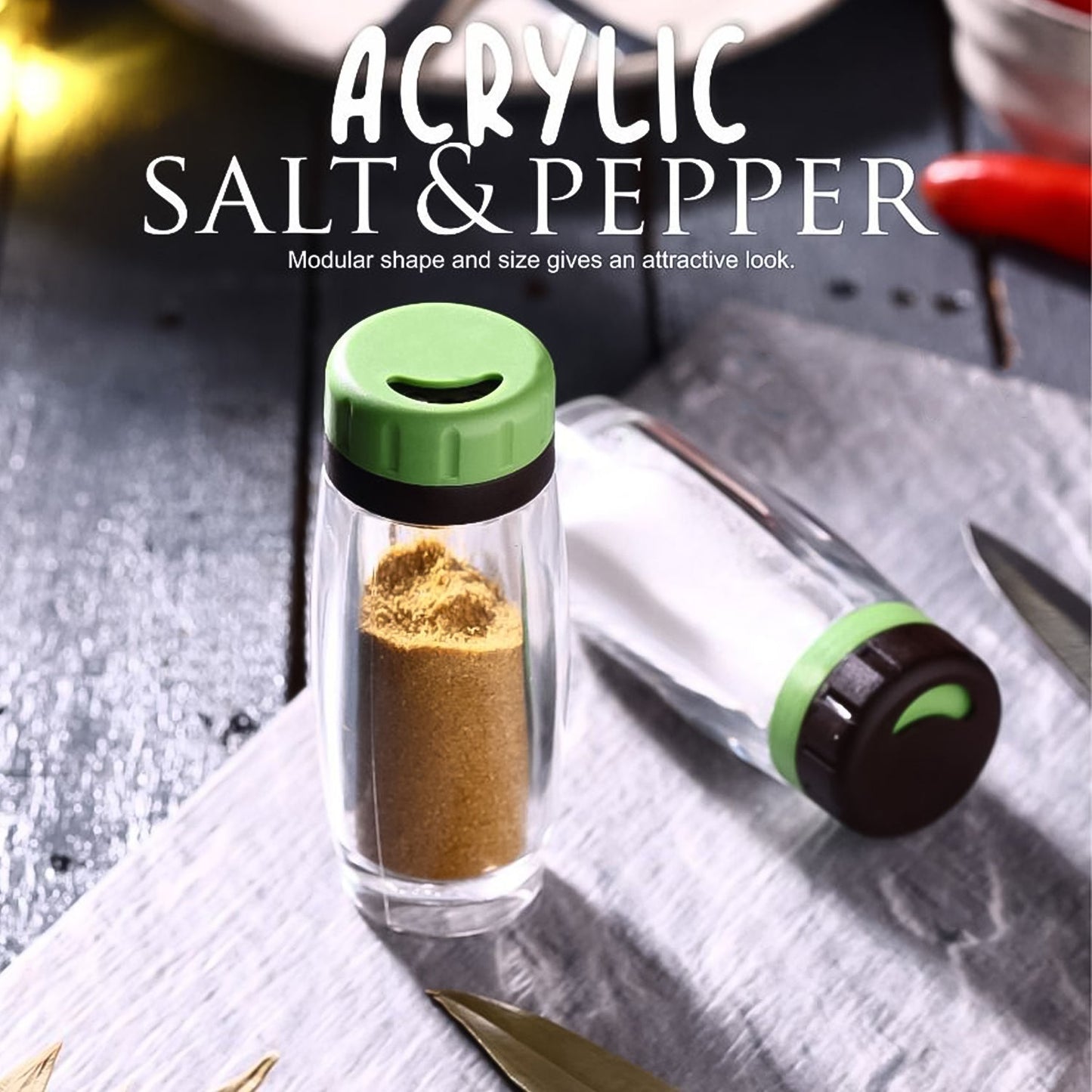 Acrylic Salt Pepper Shakers
