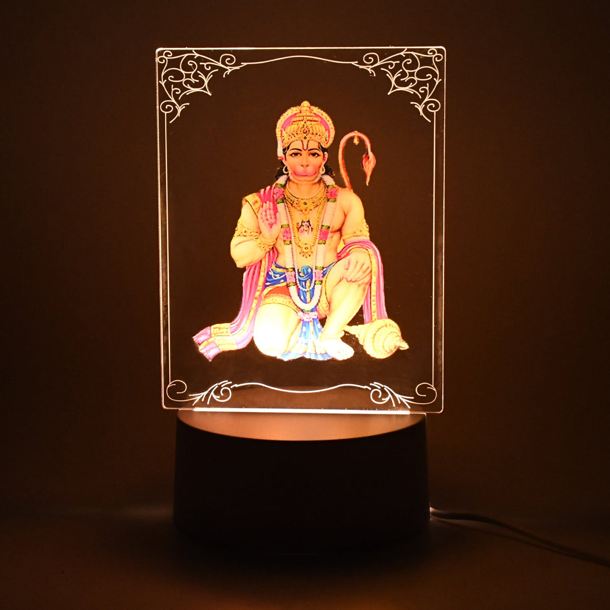 3D Lord Hanuman LED Lamp