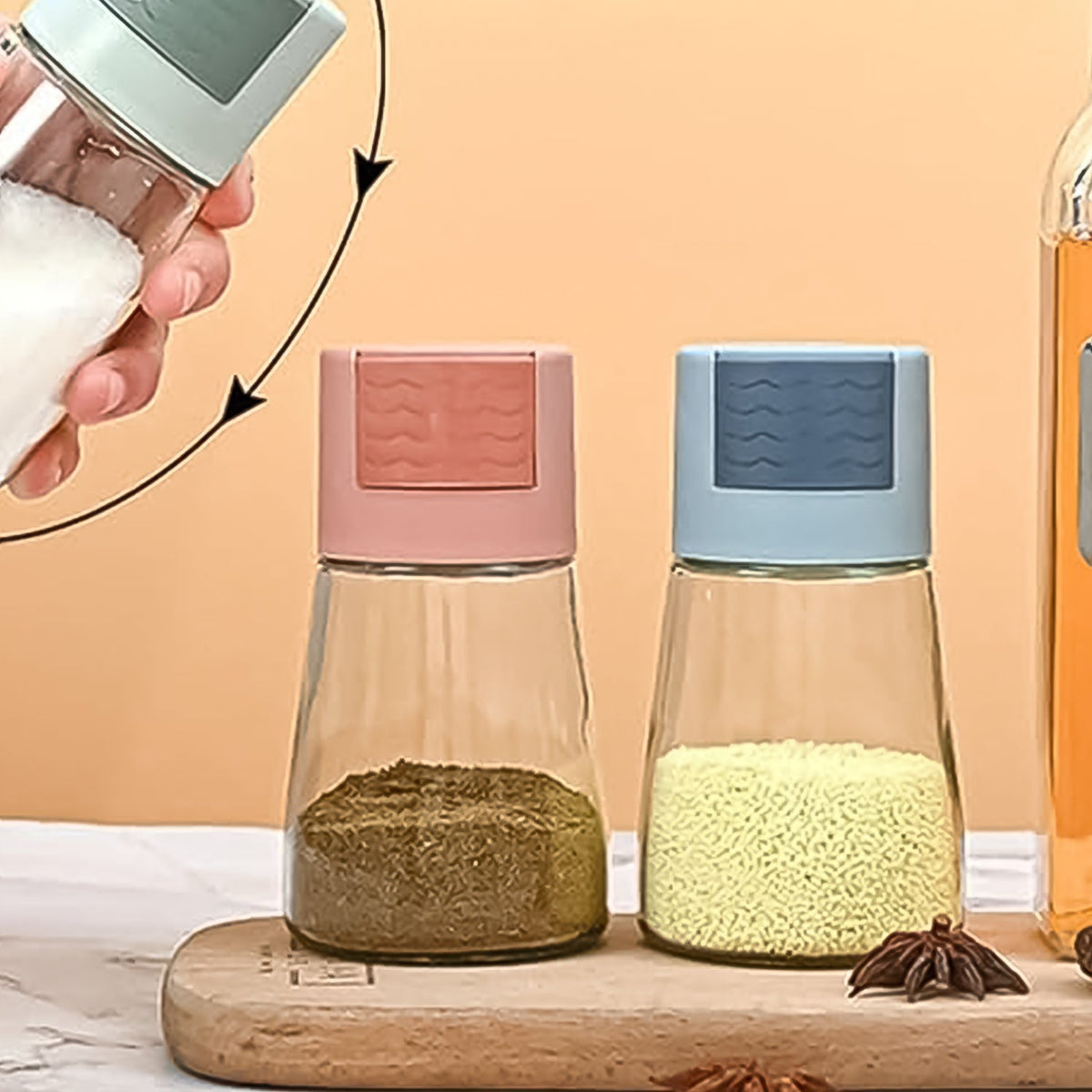 Glass Salt Shaker Set