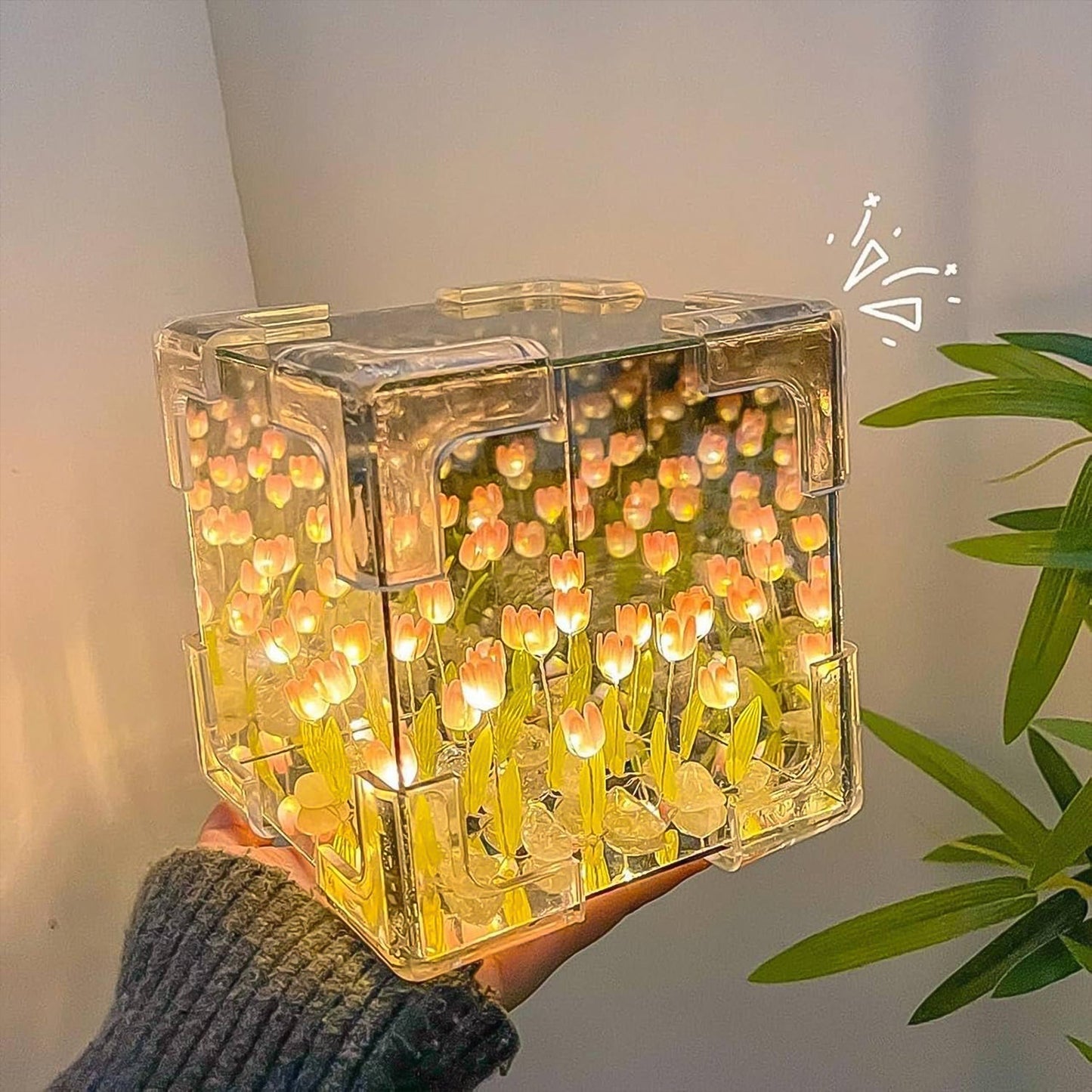Tulip Mirror Night Lamp