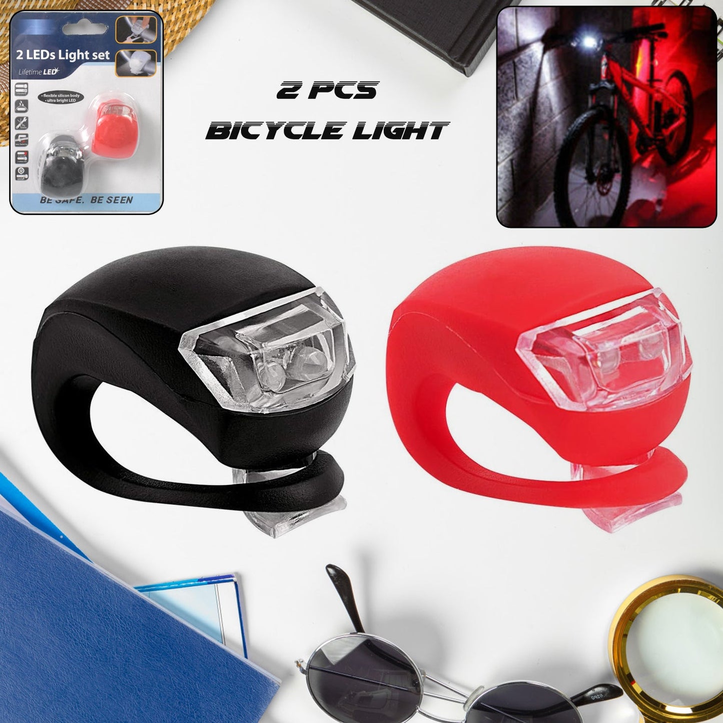 LED Bike Light Set