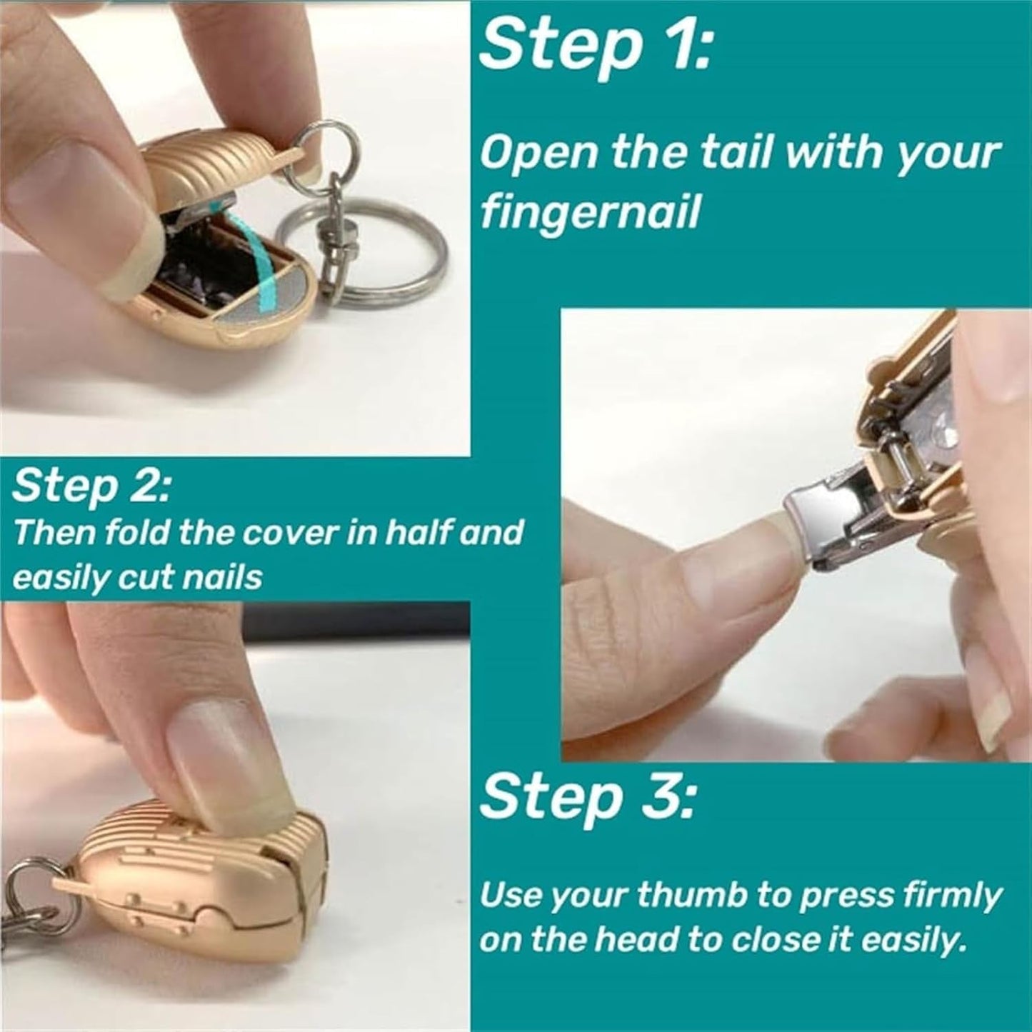 Keychain Foldable Nail Clipper