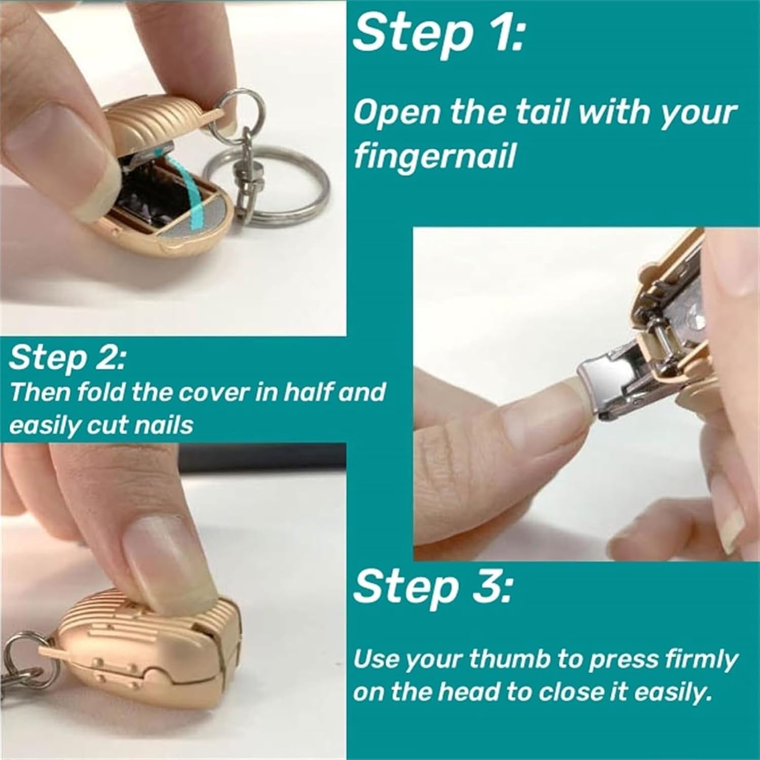 Keychain Foldable Nail Clipper