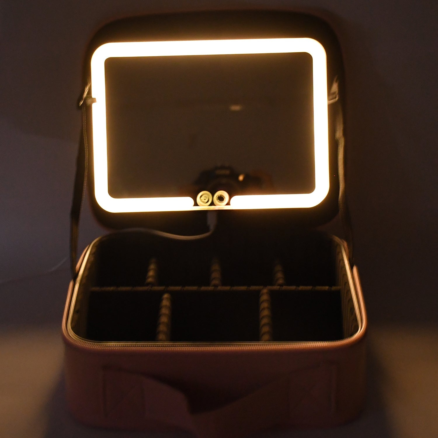 LED Makeup Organizer with Mirror