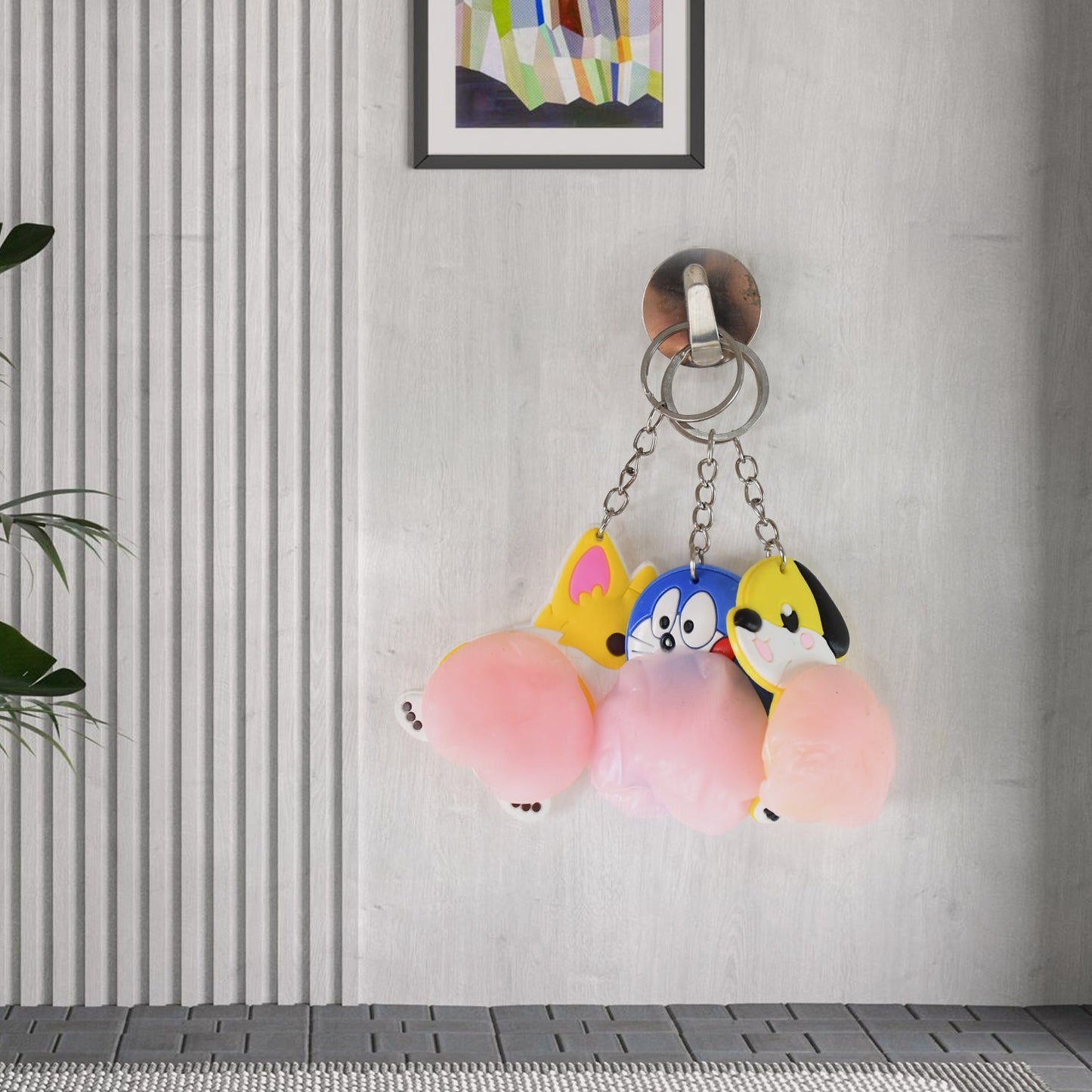 Animal Squeeze Keychain Toy