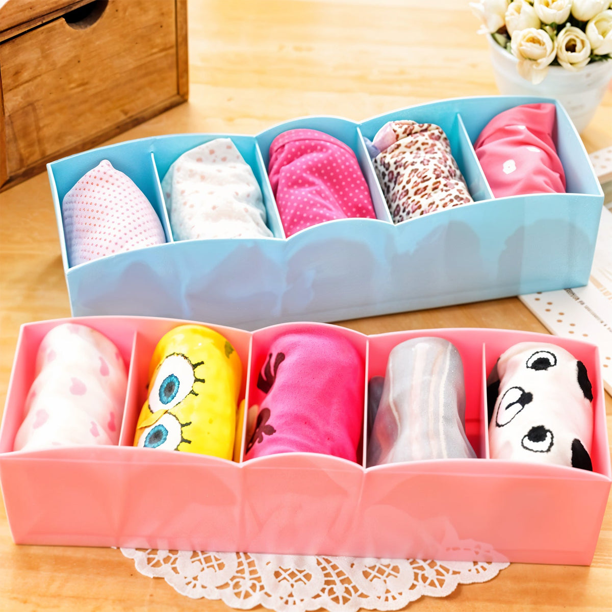 5-Compartment Drawer Organizer