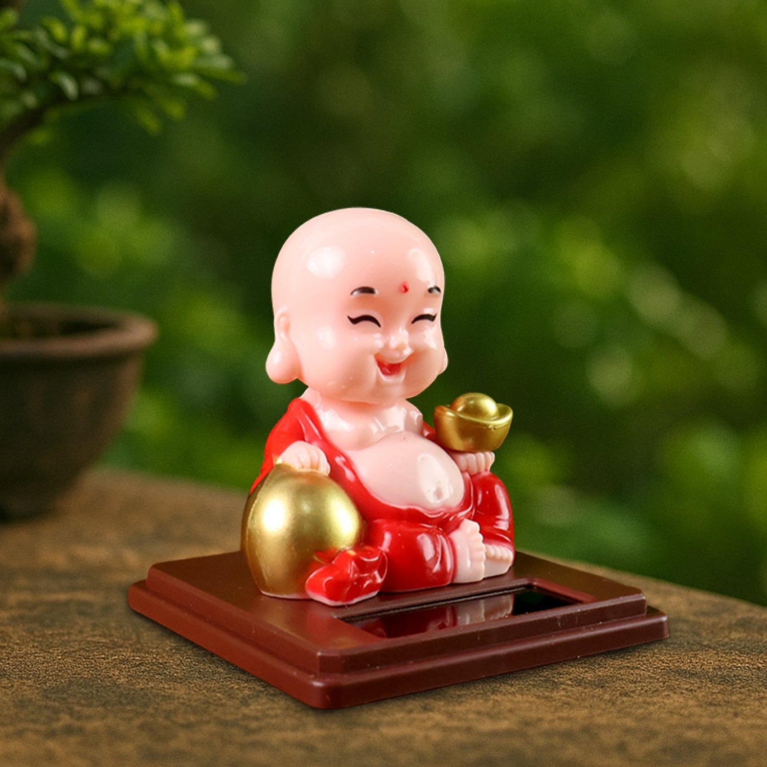 Solar Power Buddha Statue