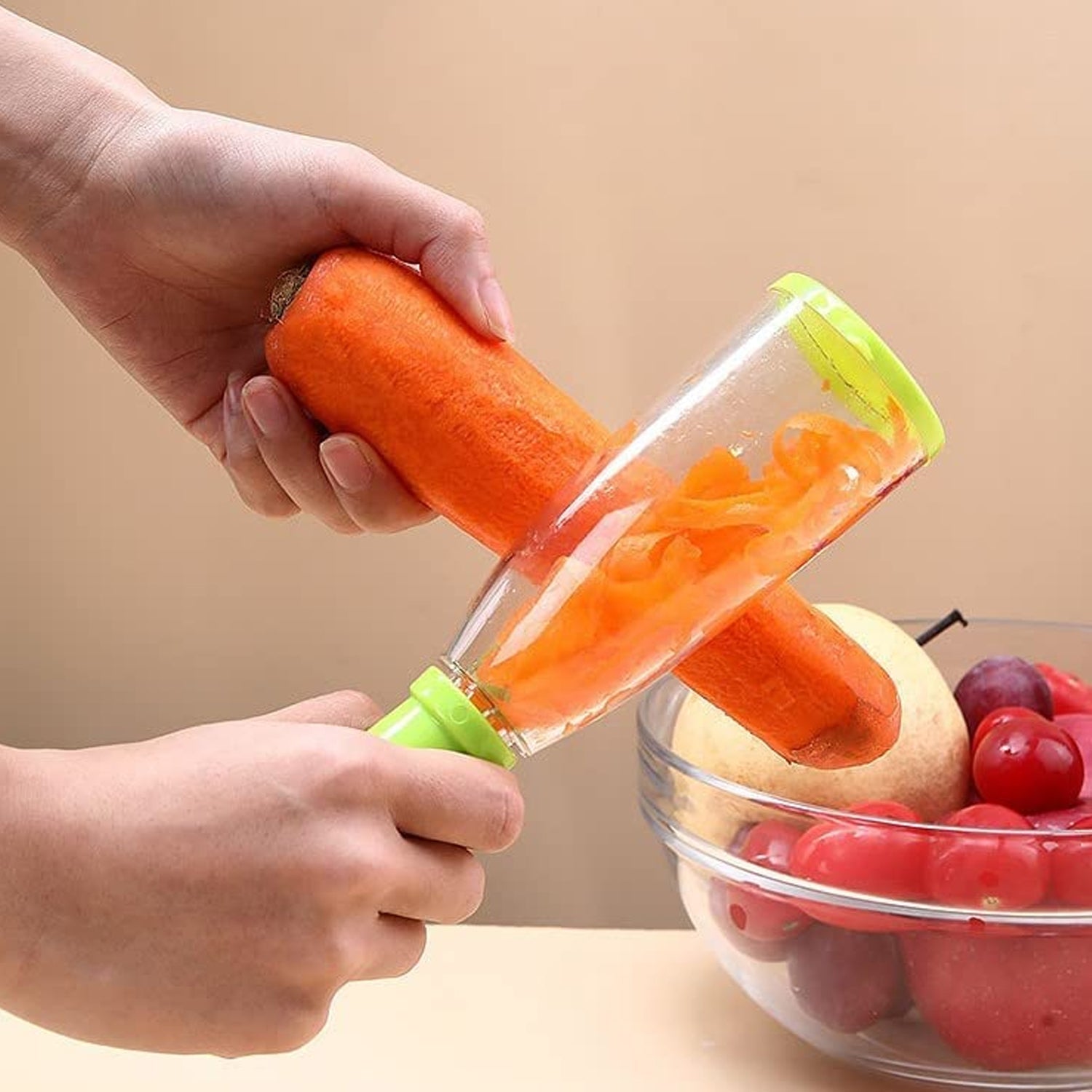 Smart Peeler with Catch Container