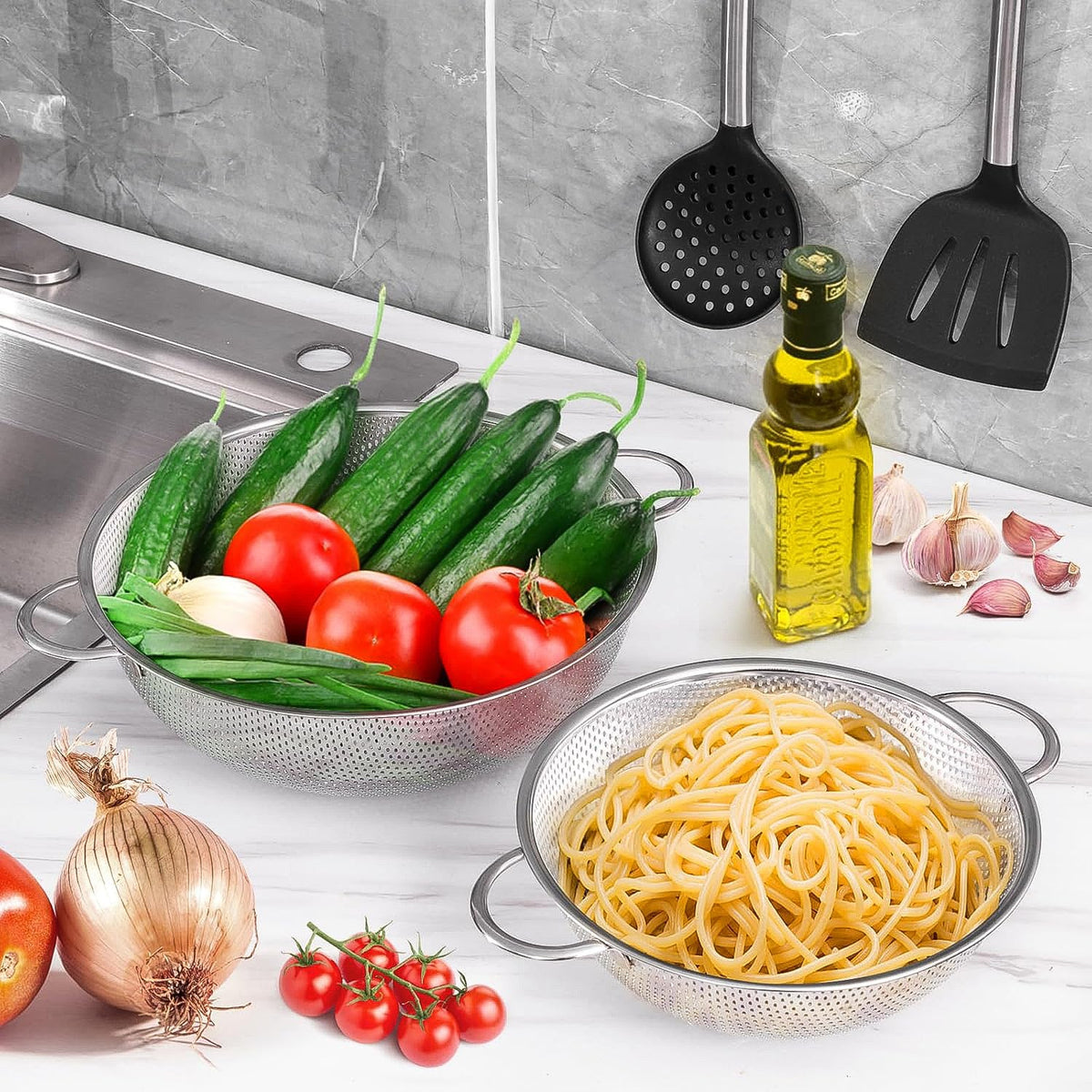 Collapsible Stainless Steel Strainer