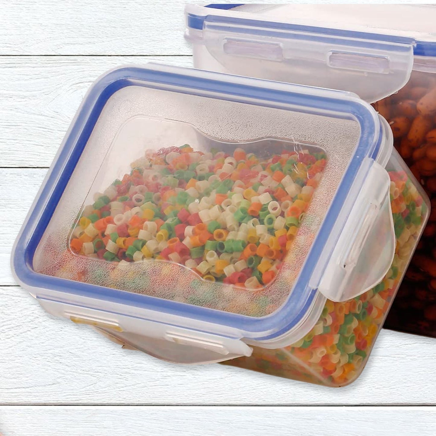 Rectangular Plastic Food Storage (Set Of 3 )
