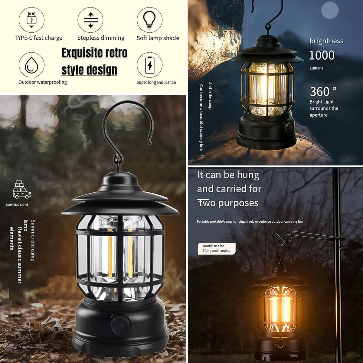Retro LED Camping Light