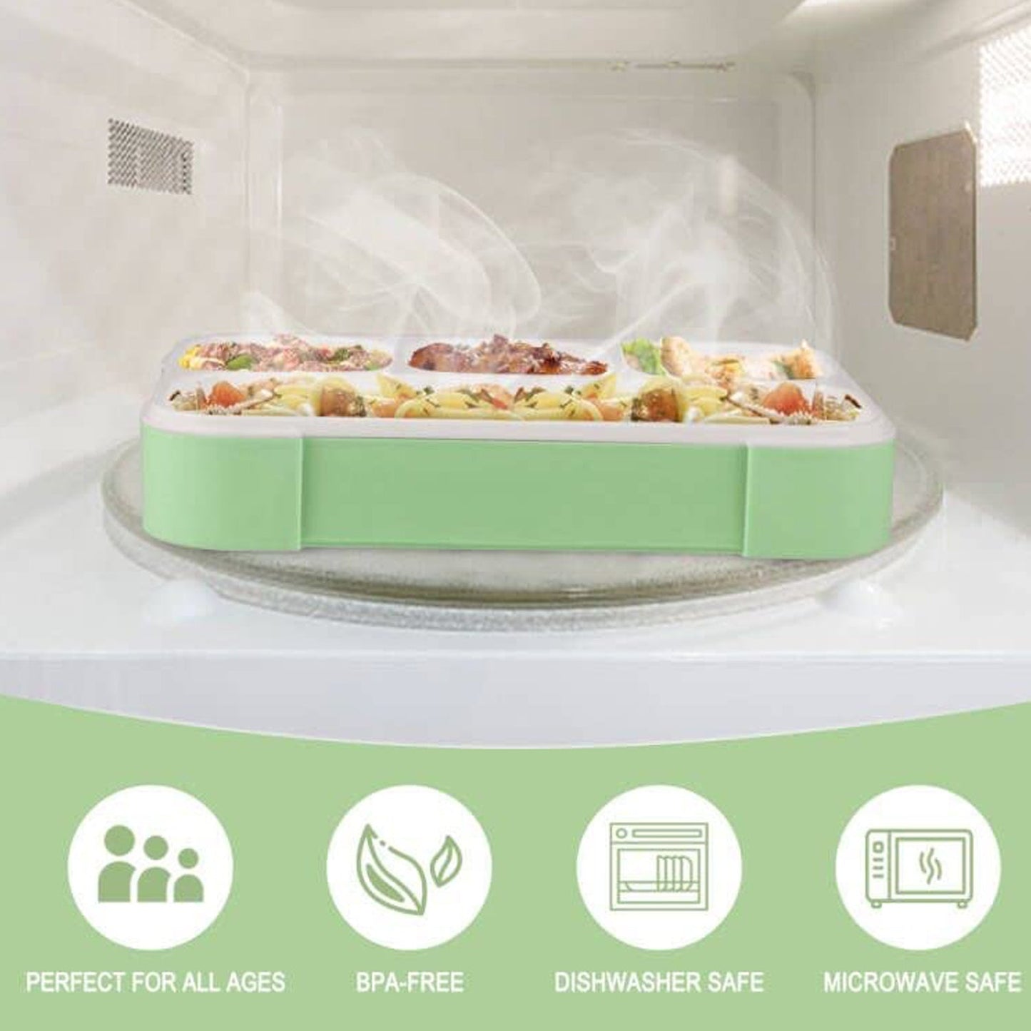 4 Compartment Leak-Proof Lunch Box