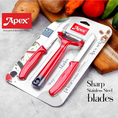 3-piece Kitchen Knife And Peeler Set