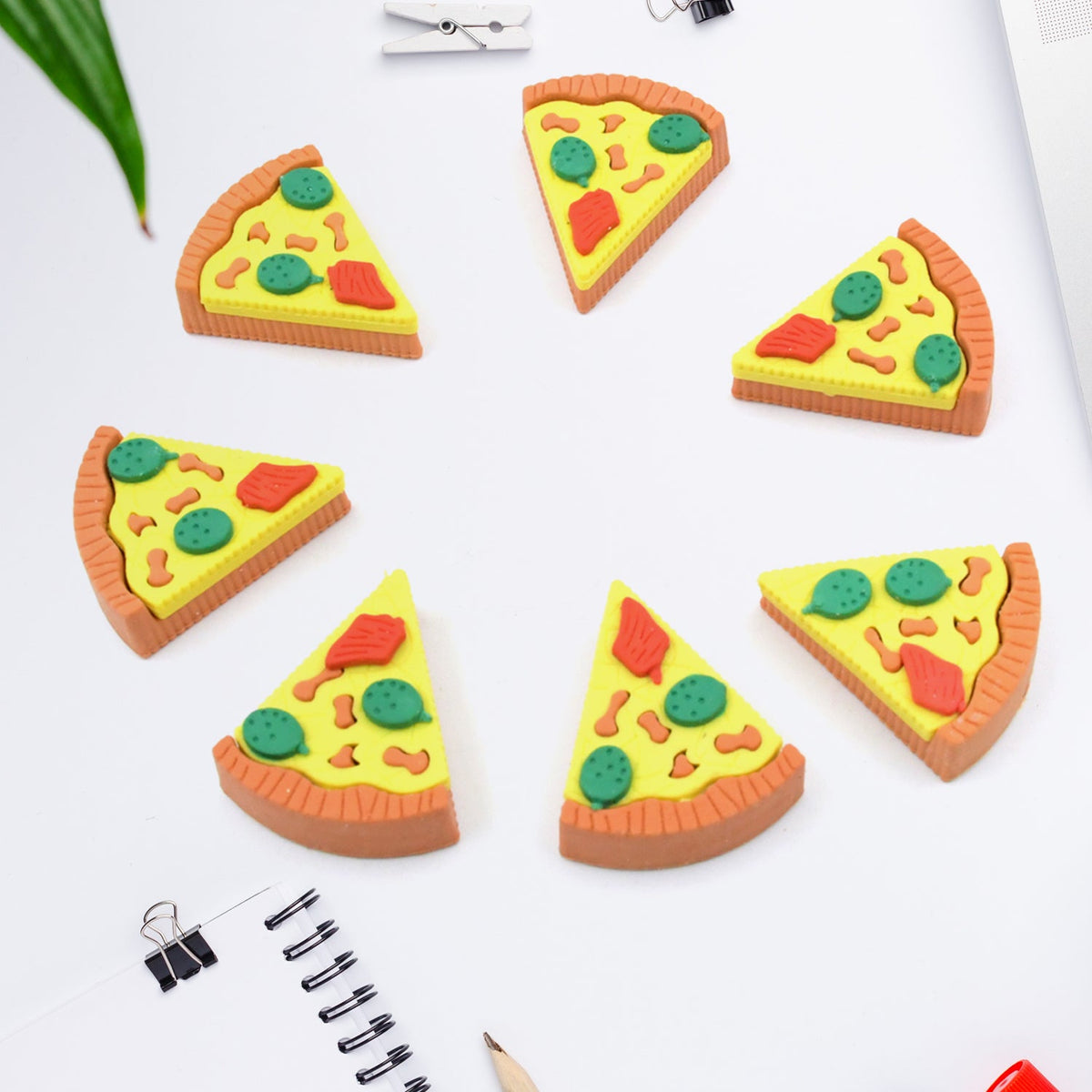 Pizza Slice Erasers (7-Pack)