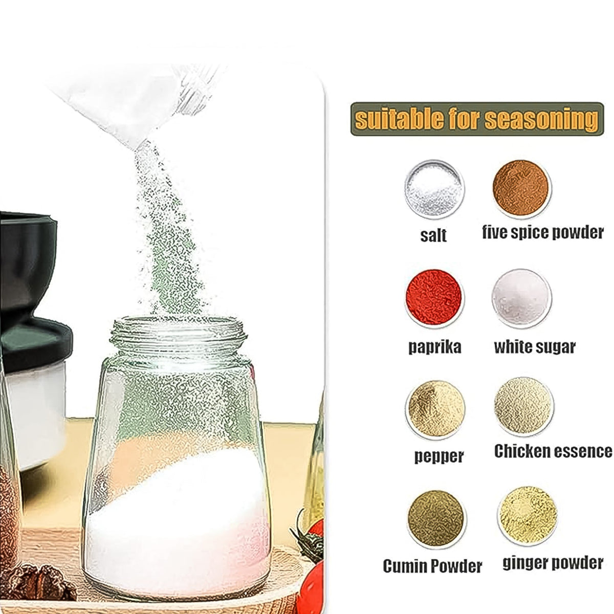 Glass Salt Shaker Set
