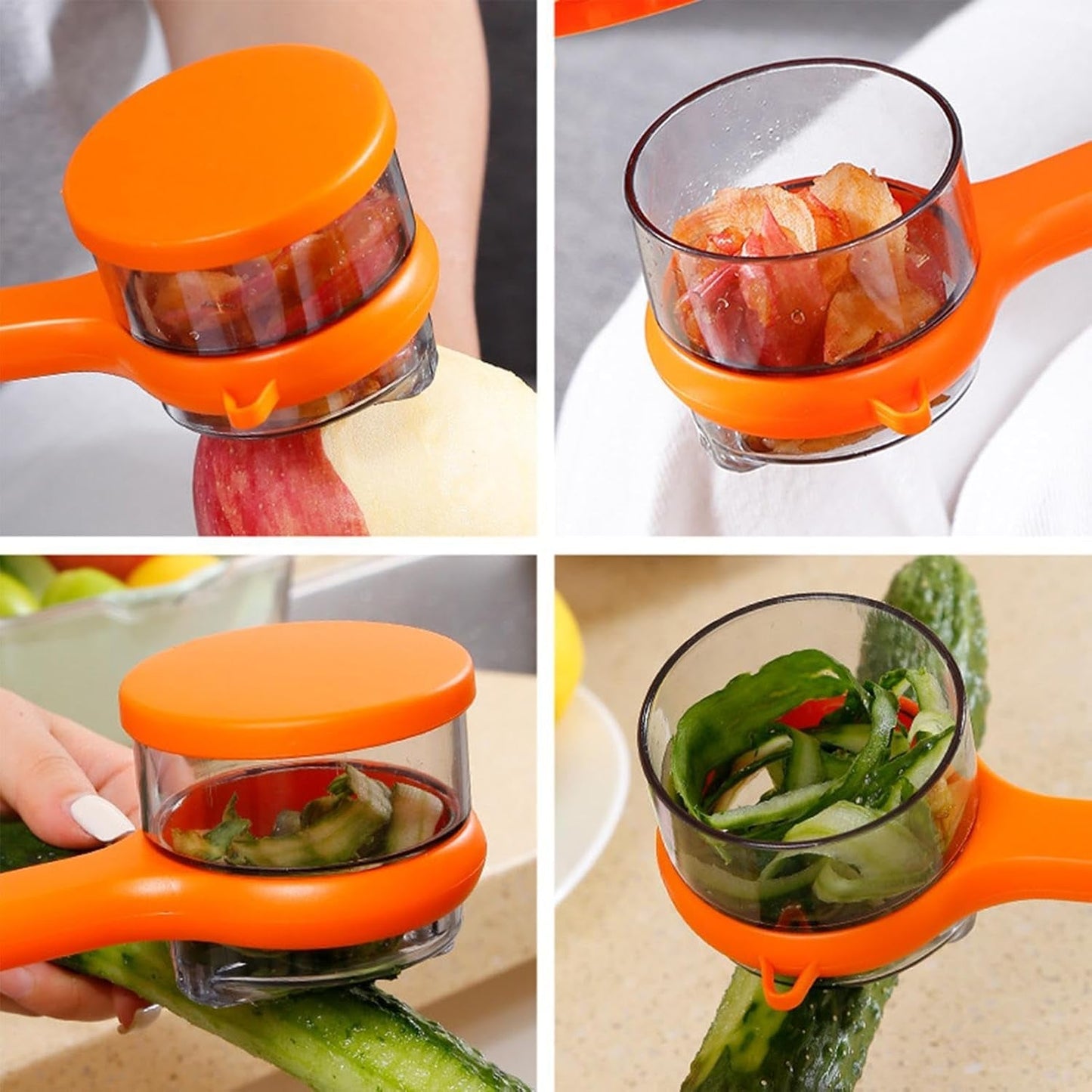 Peeler with Container