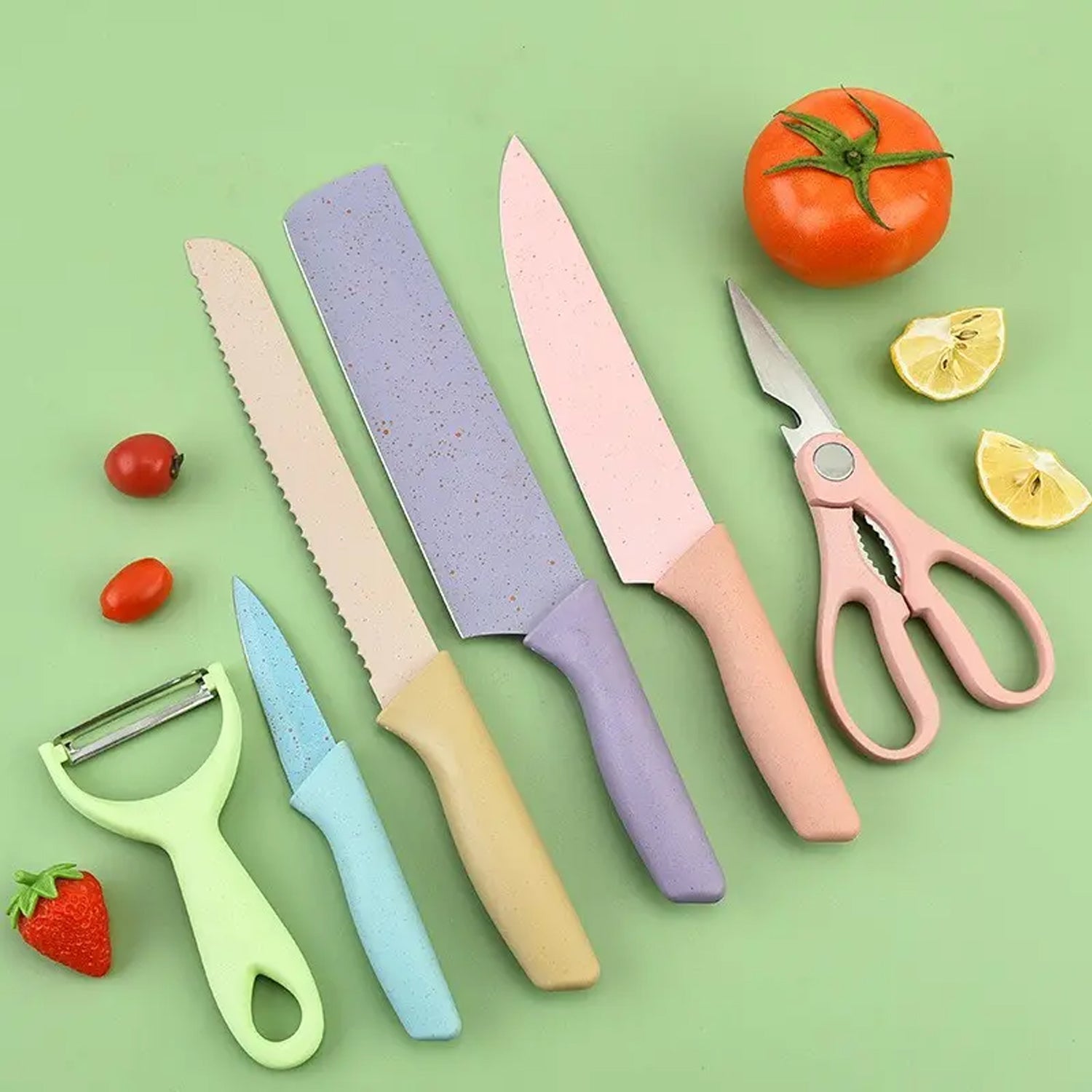 Corrugated 6pc Kitchen Knife Set