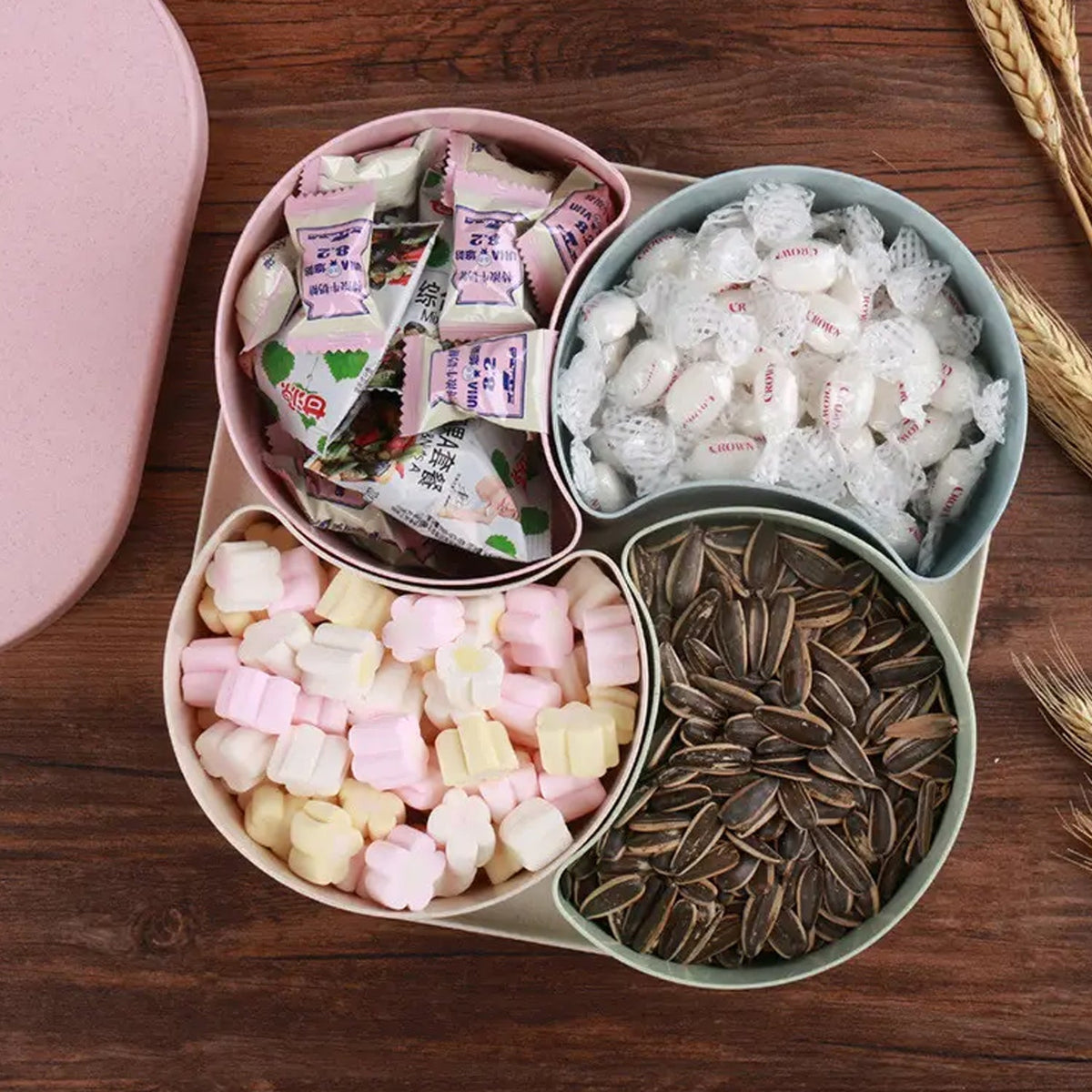 Rotating Compartment Candy Box