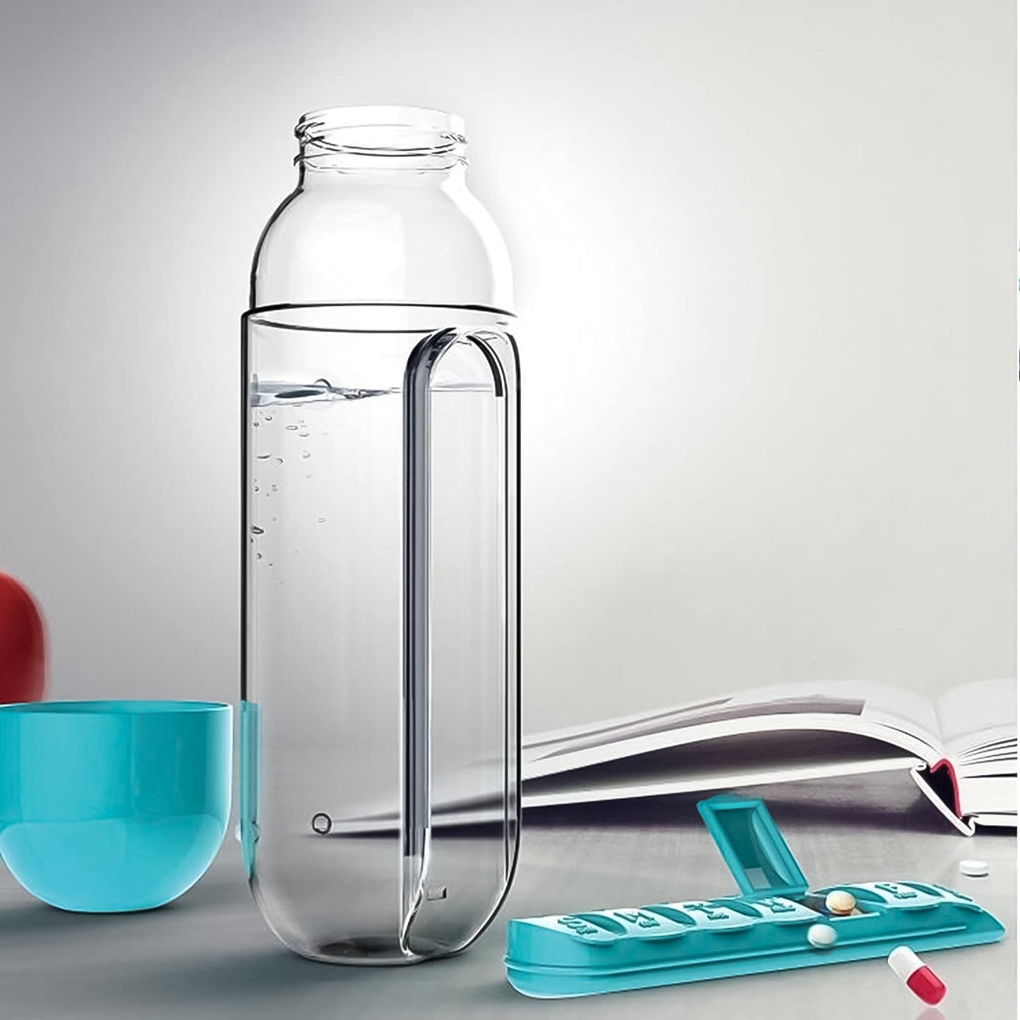 Vitamin  Pill Water Bottle (600 Ml )