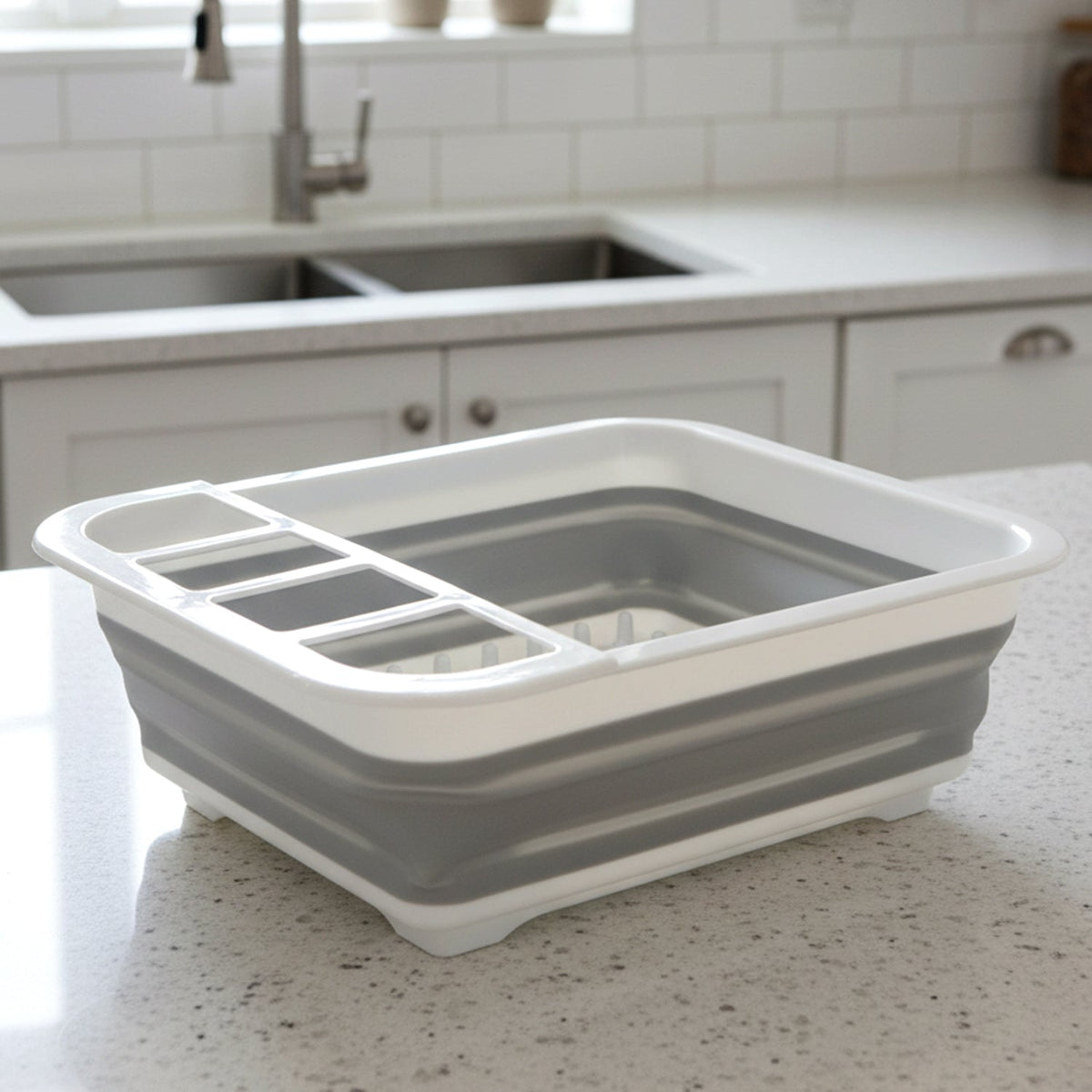 Collapsible Folding Silicone Dish Drying Drainer Rack