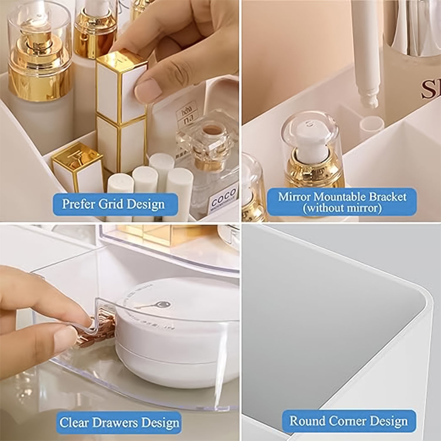Plastic Vanity Storage Box