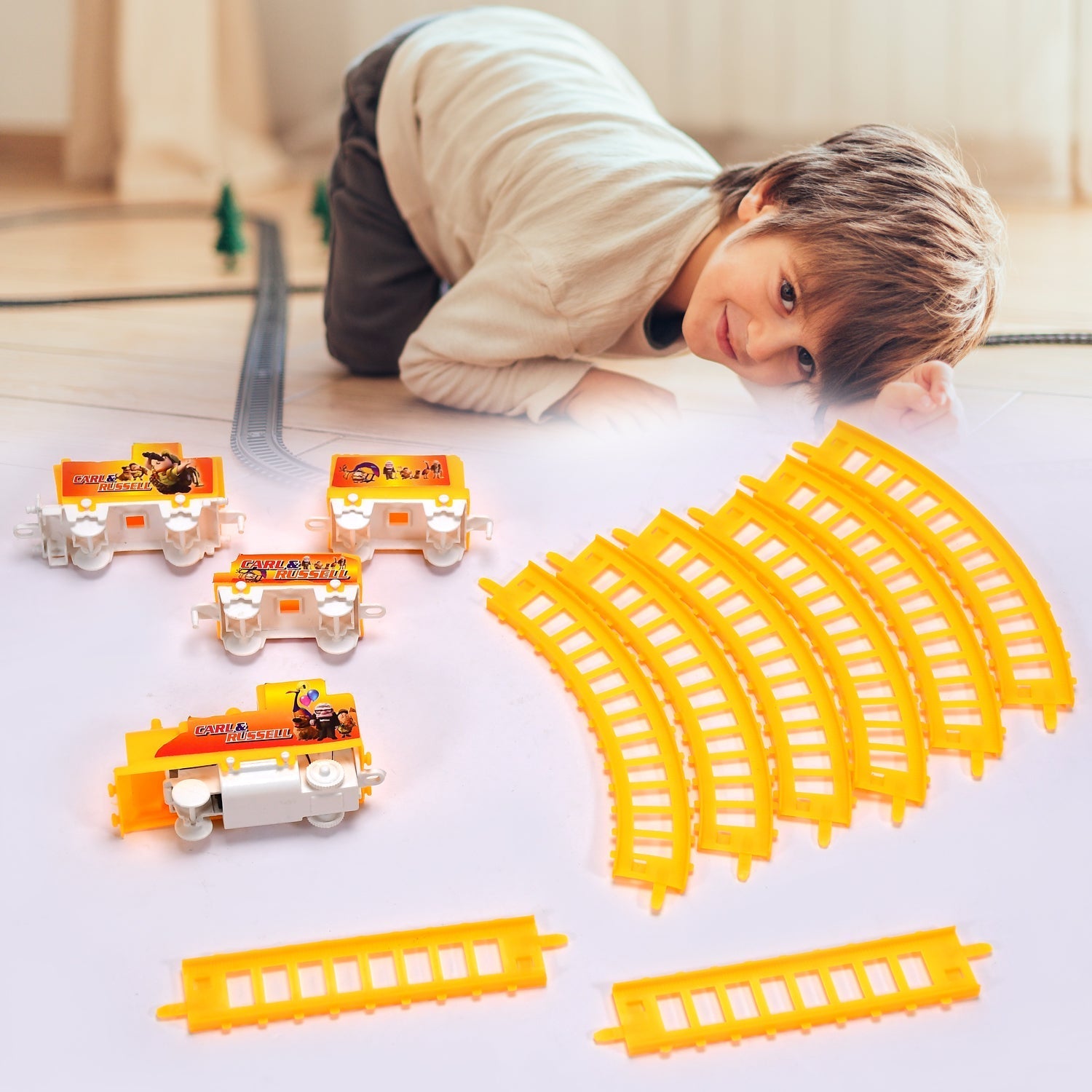 High-Speed Battery Train Play Set